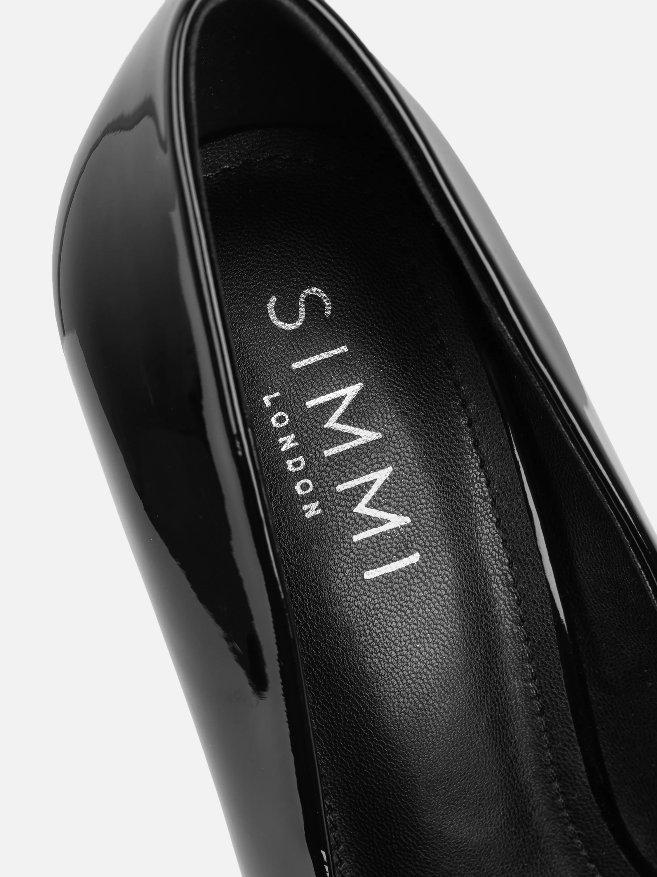 Alez Black Patent Court Shoes - Image 3
