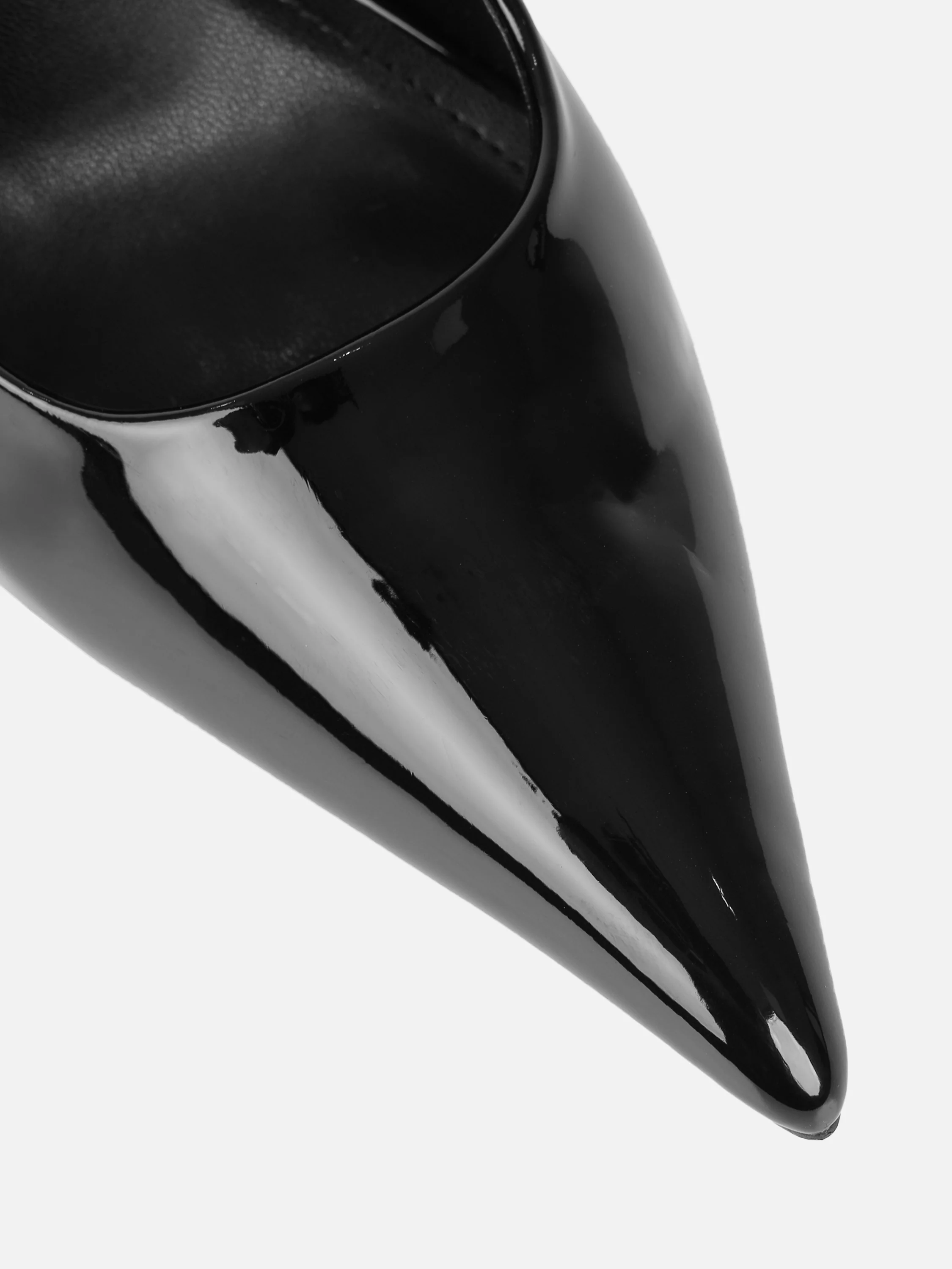 Alez Black Patent Court Shoes - Image 4