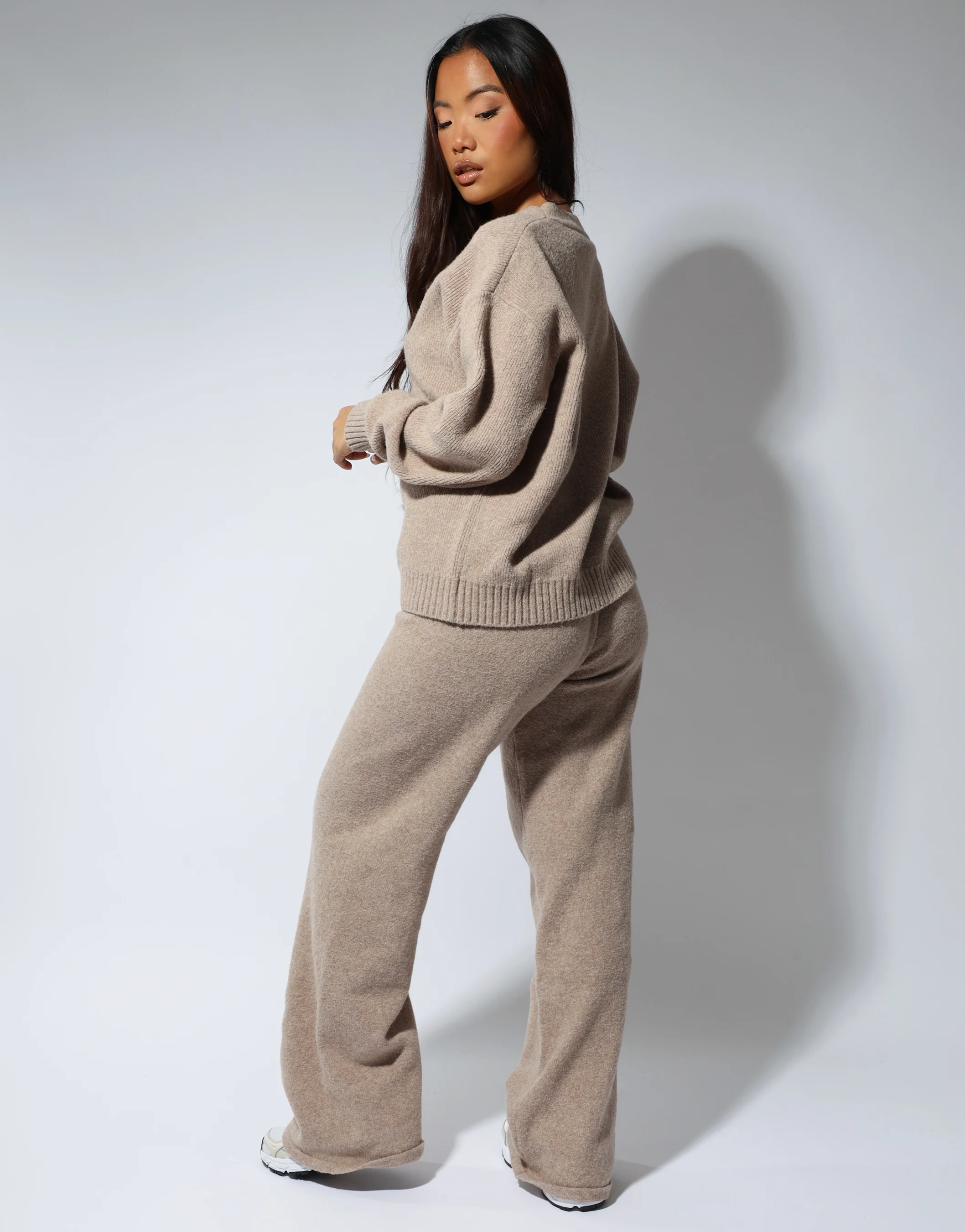 Alma Simmi studios soft touch cardigan in oatmeal - Image 5