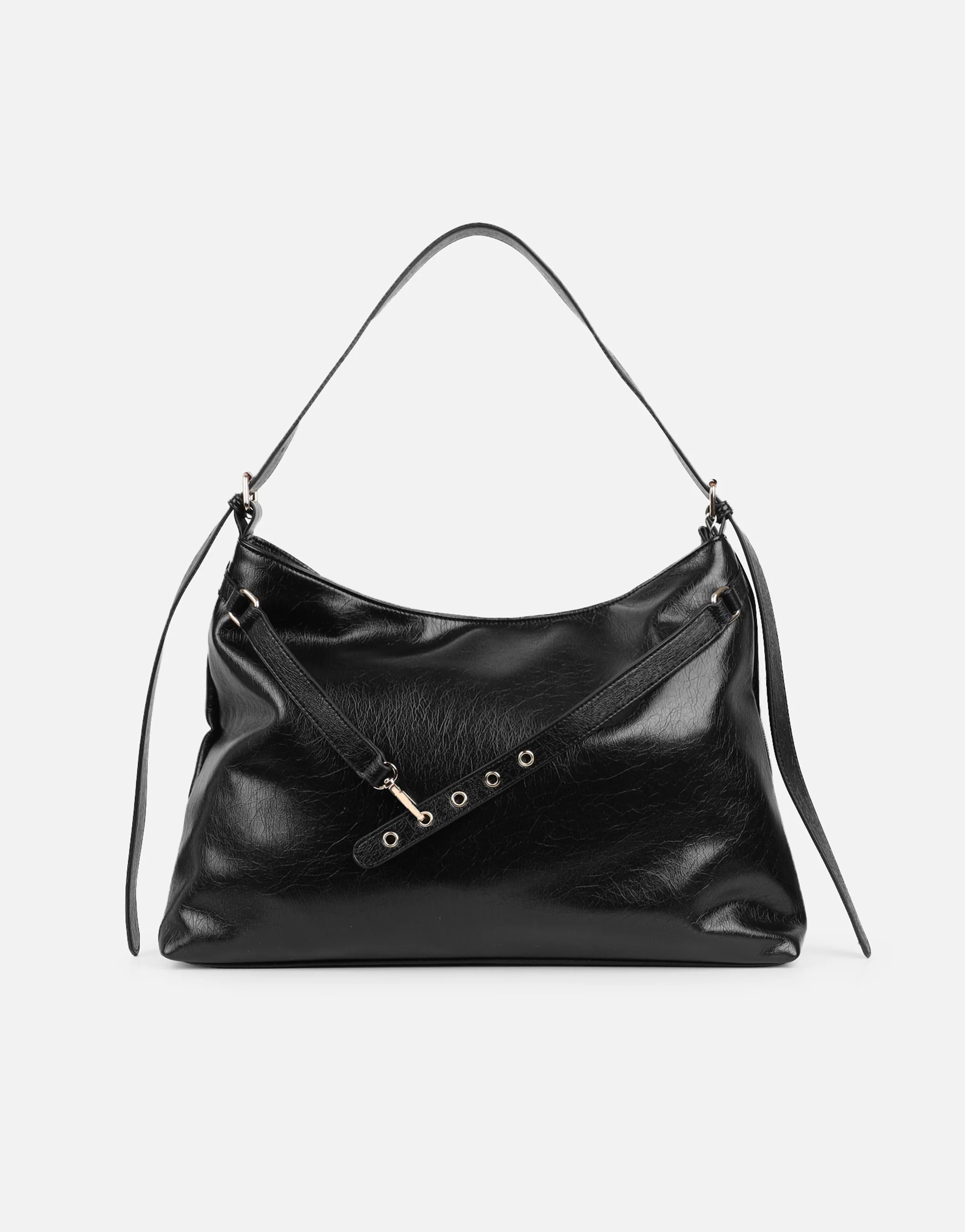 Artemis Large Black Shoulder Bag - Image 4