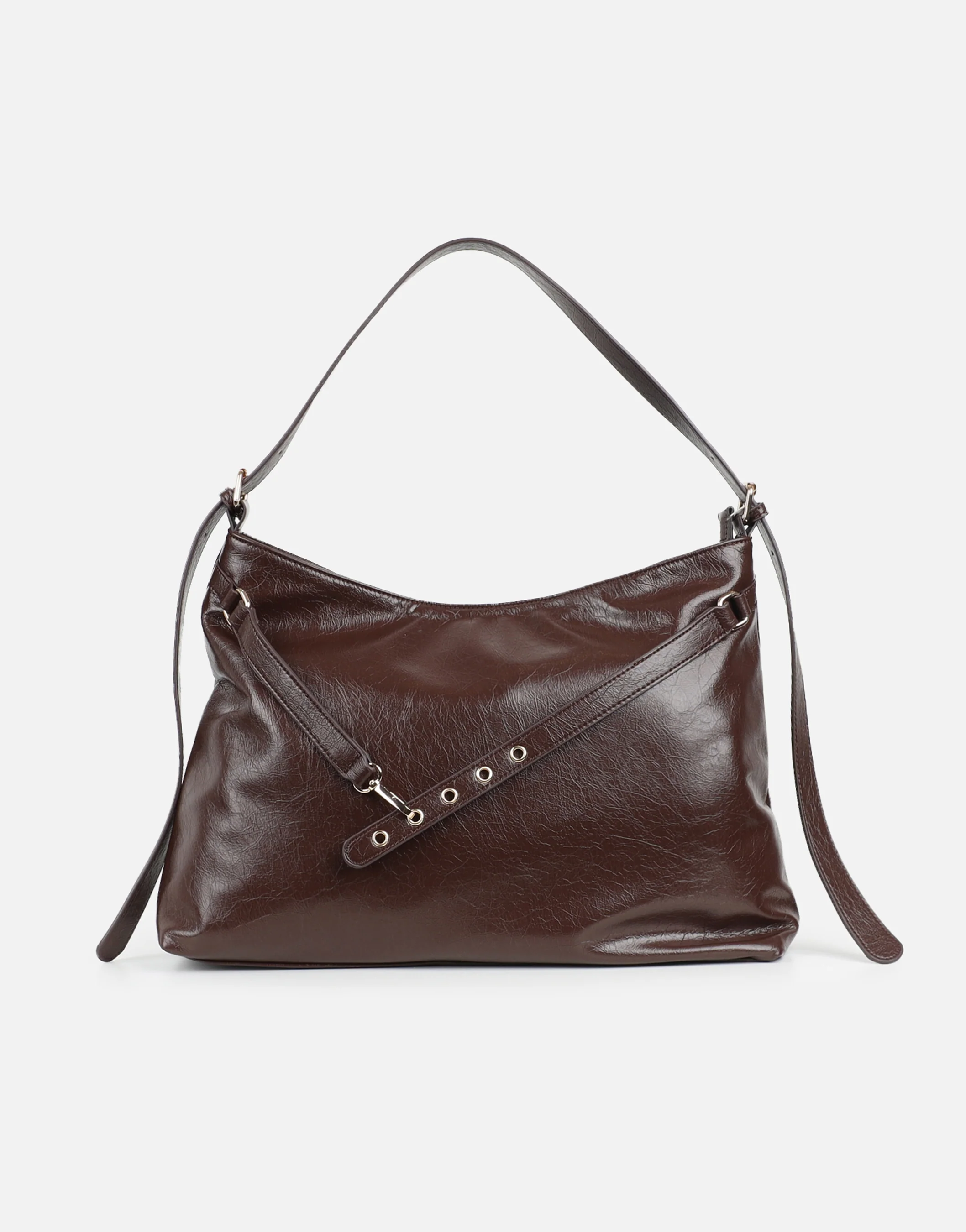 Artemis Large Brown Shoulder Bag - Image 4
