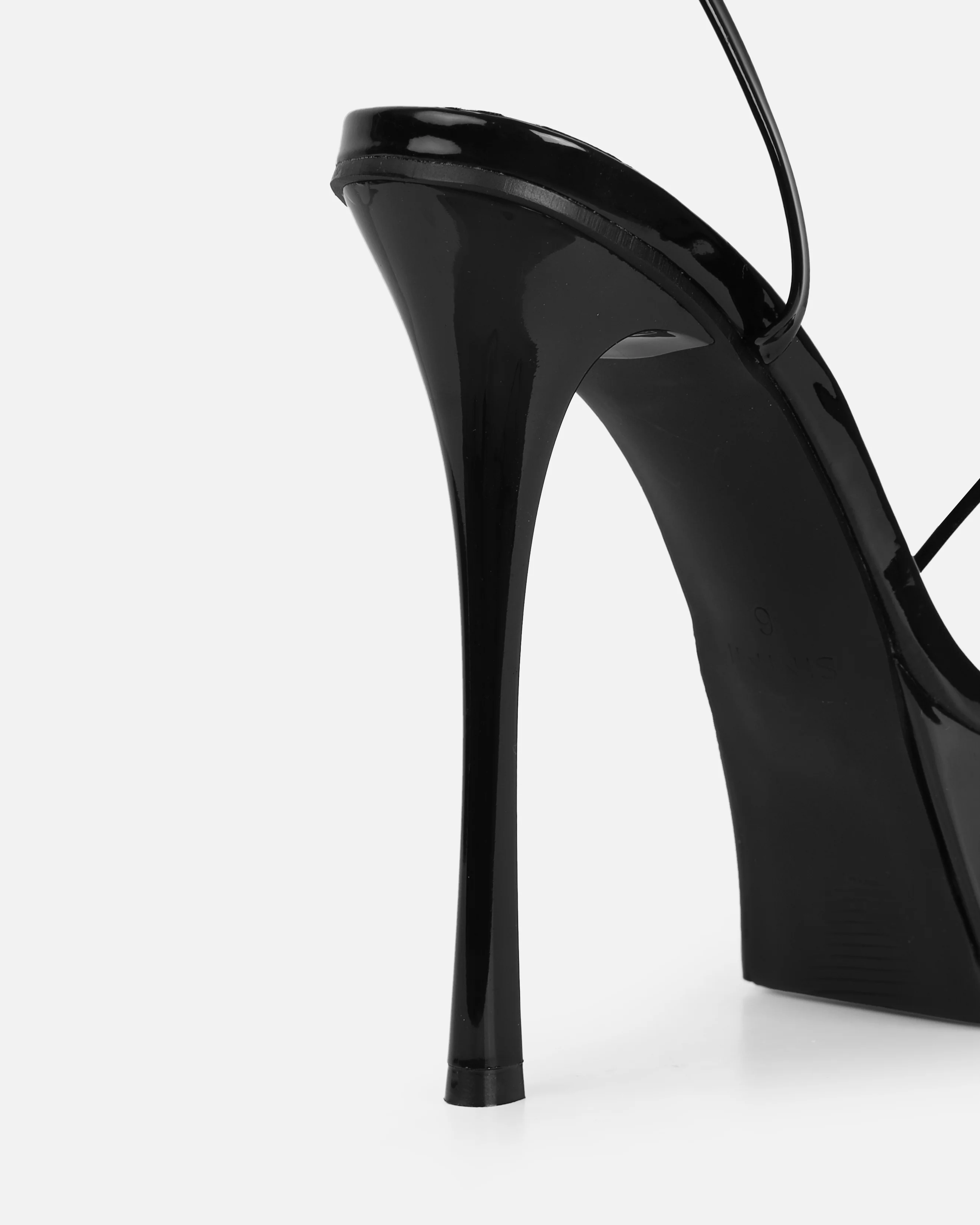 Asiaa Black Patent Platform Stiletto Heels - Image 3