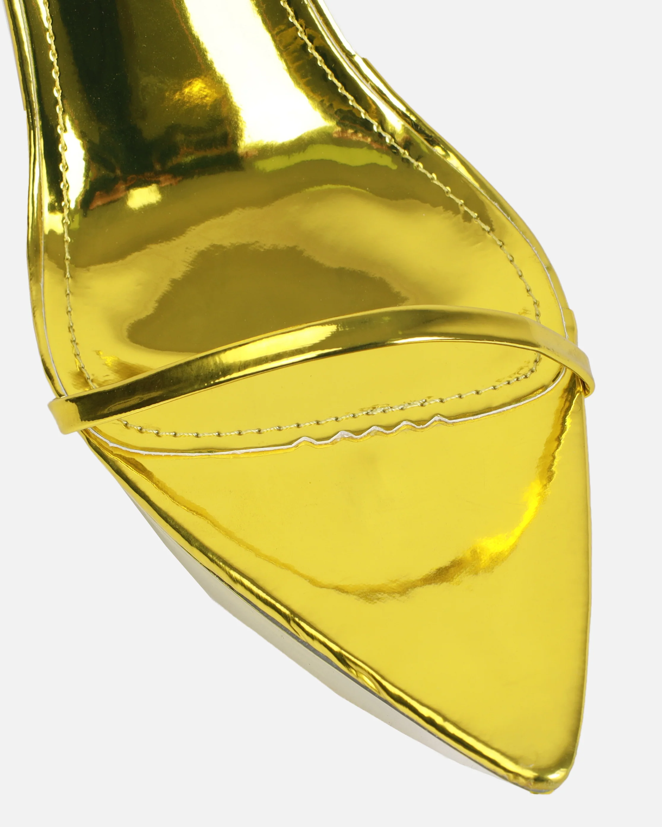 Asiaa Yellow Metallic Platform Stiletto Heels - Image 4