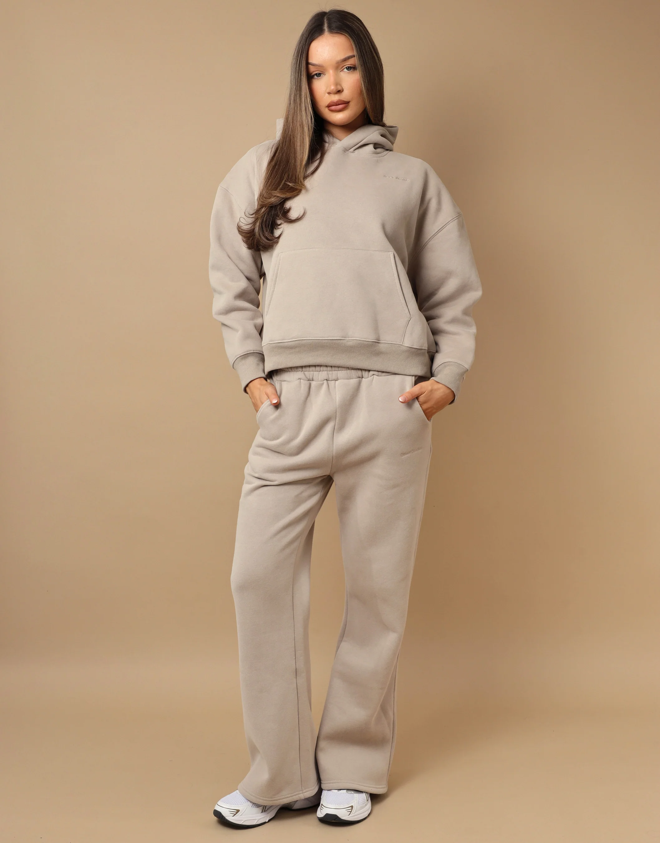 Ava Simmi Studios Essentials Hoodie in Stone - Image 3