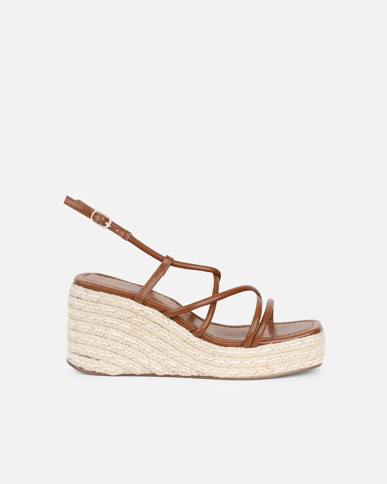Belise Tan Wedge Heels - Image 2
