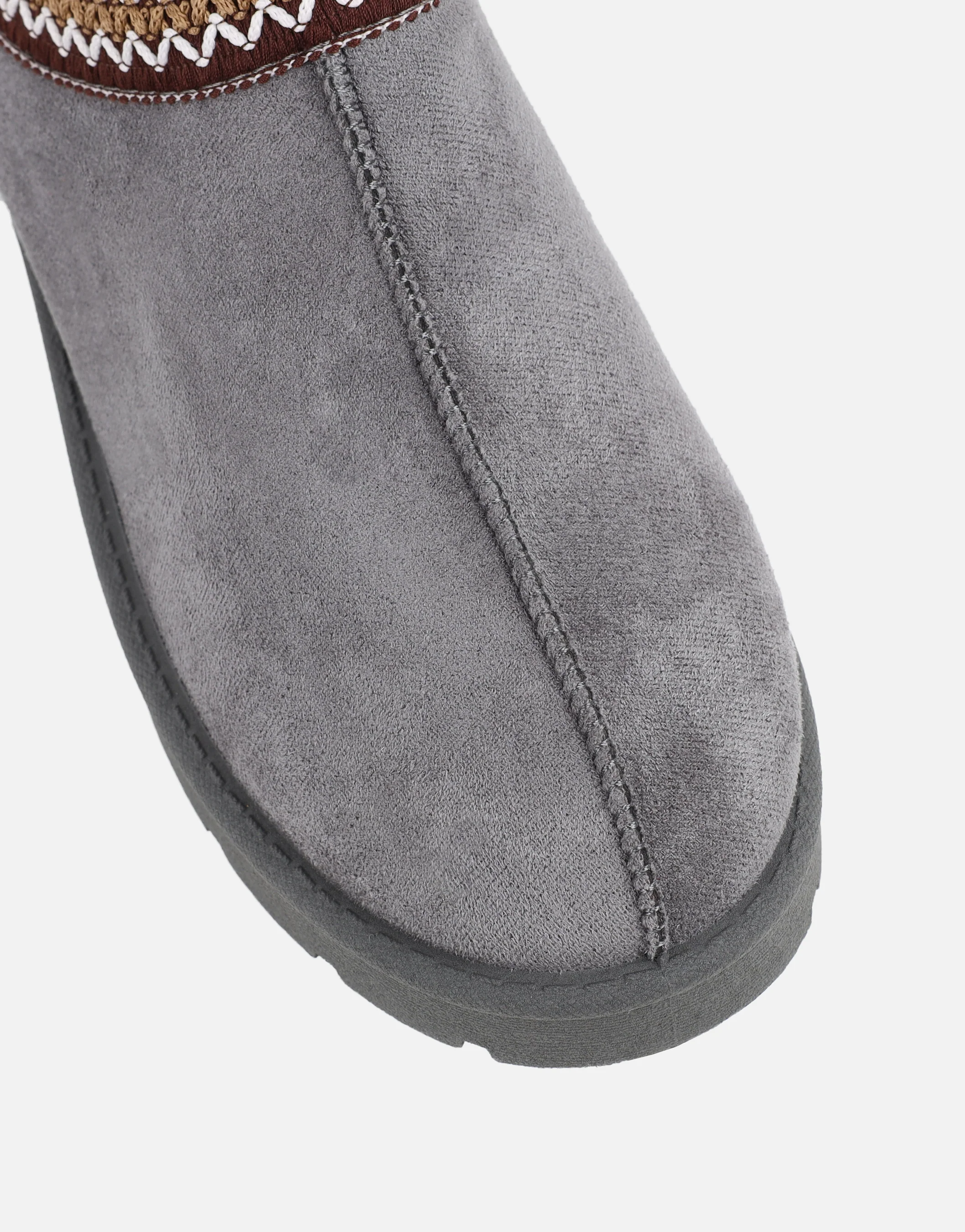 Cally Grey Slippers - Image 4