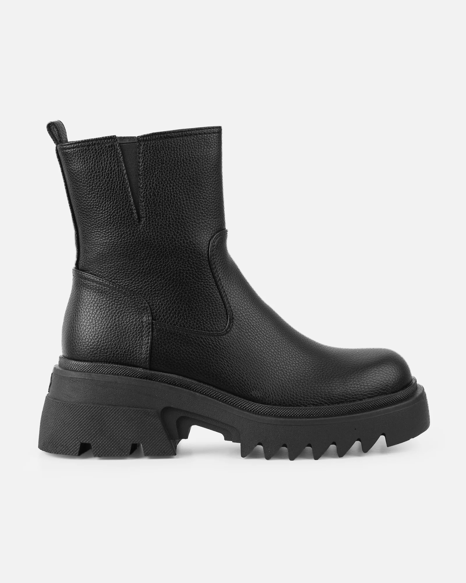 Candace Black Chunky Ankle Boots - Image 2