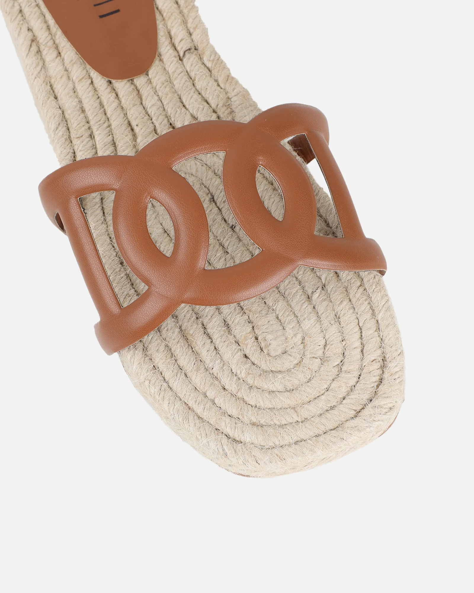 Carlos Tan Woven Flat Sandals - Image 4