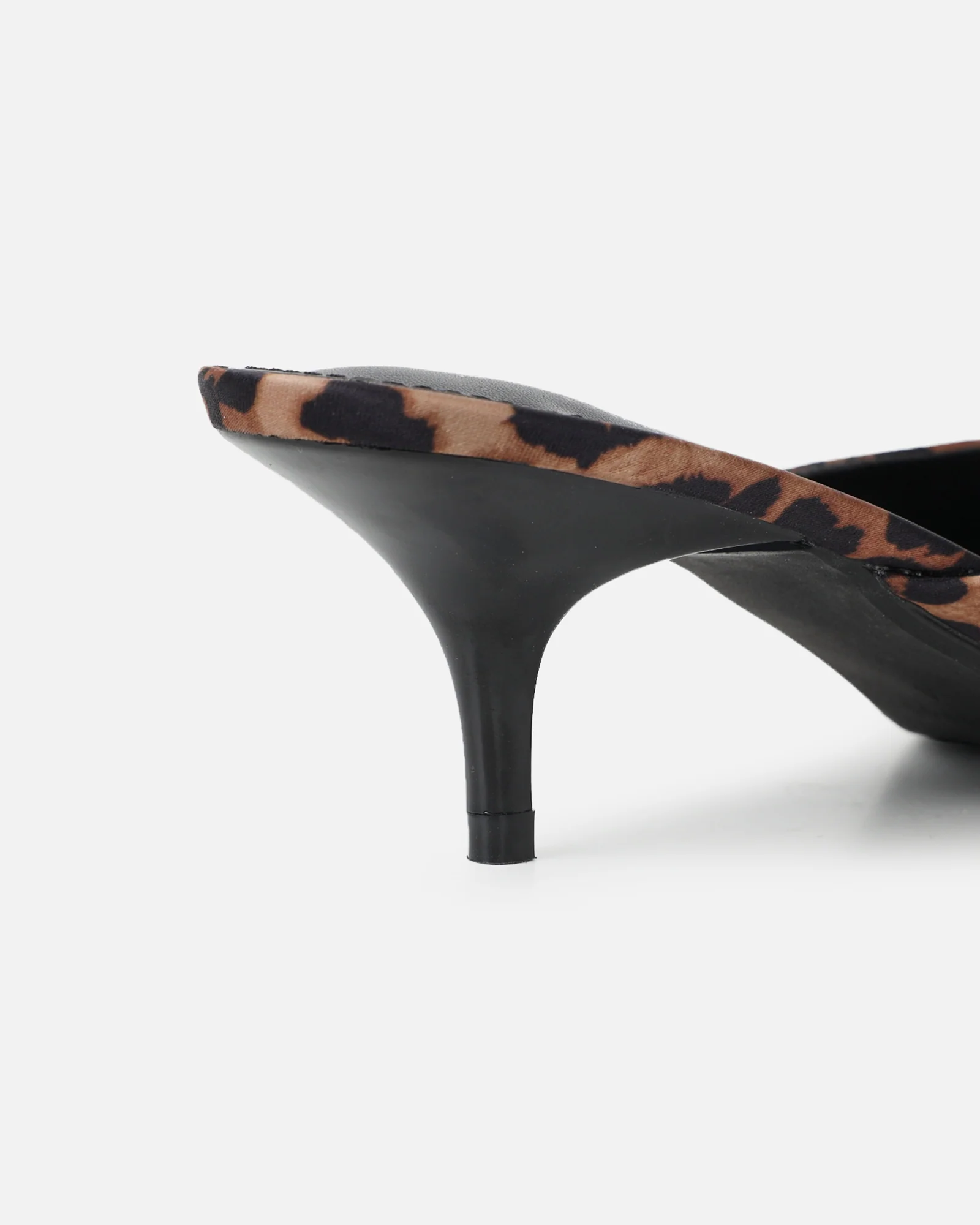 Carson Leopard Print Kitten Heeled Mules - Image 3