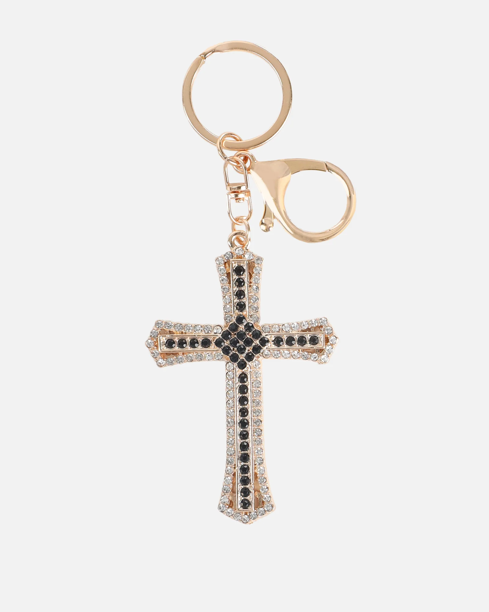 Avah Black DIamante Cross Charm - Image 2