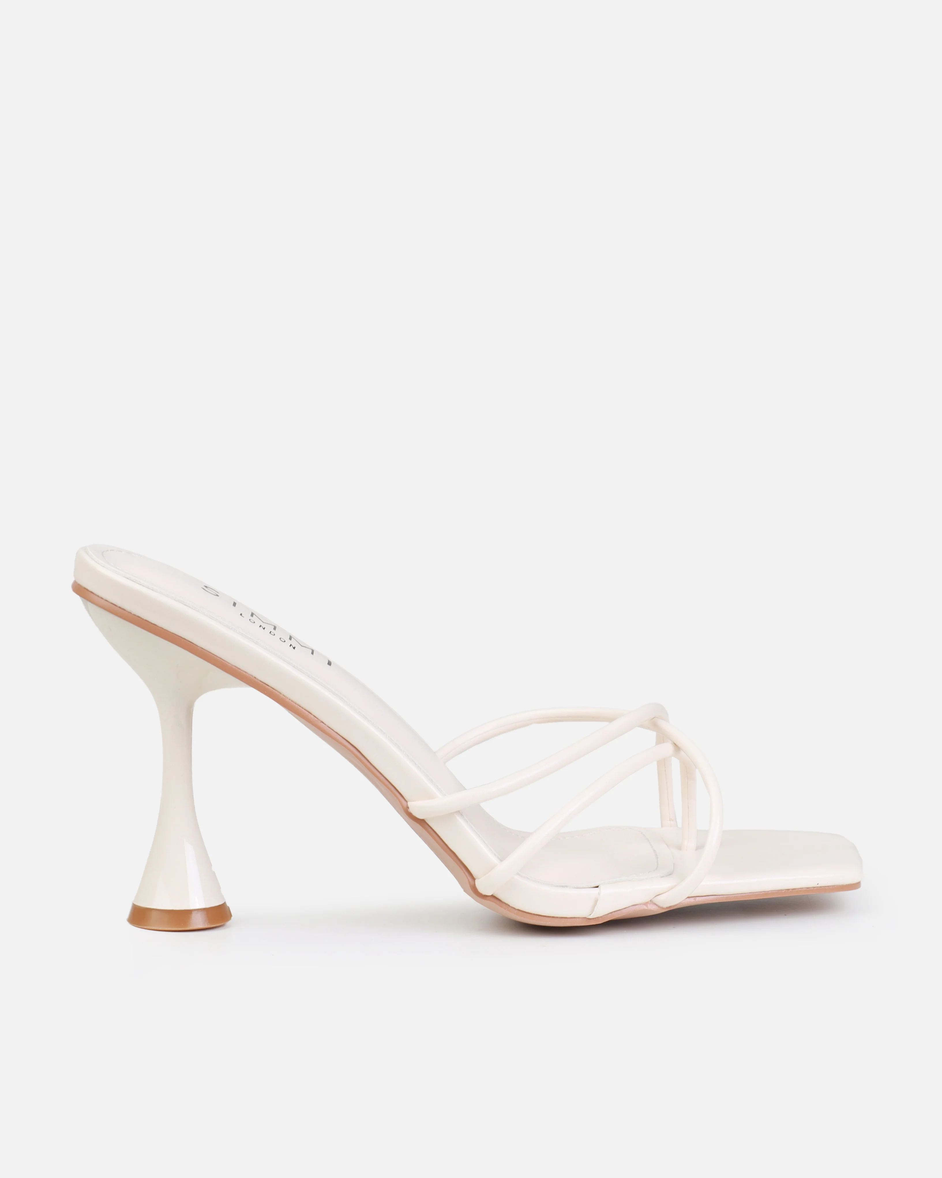 Damarai Stone Mid Heel Toe Thong Mules - Image 2