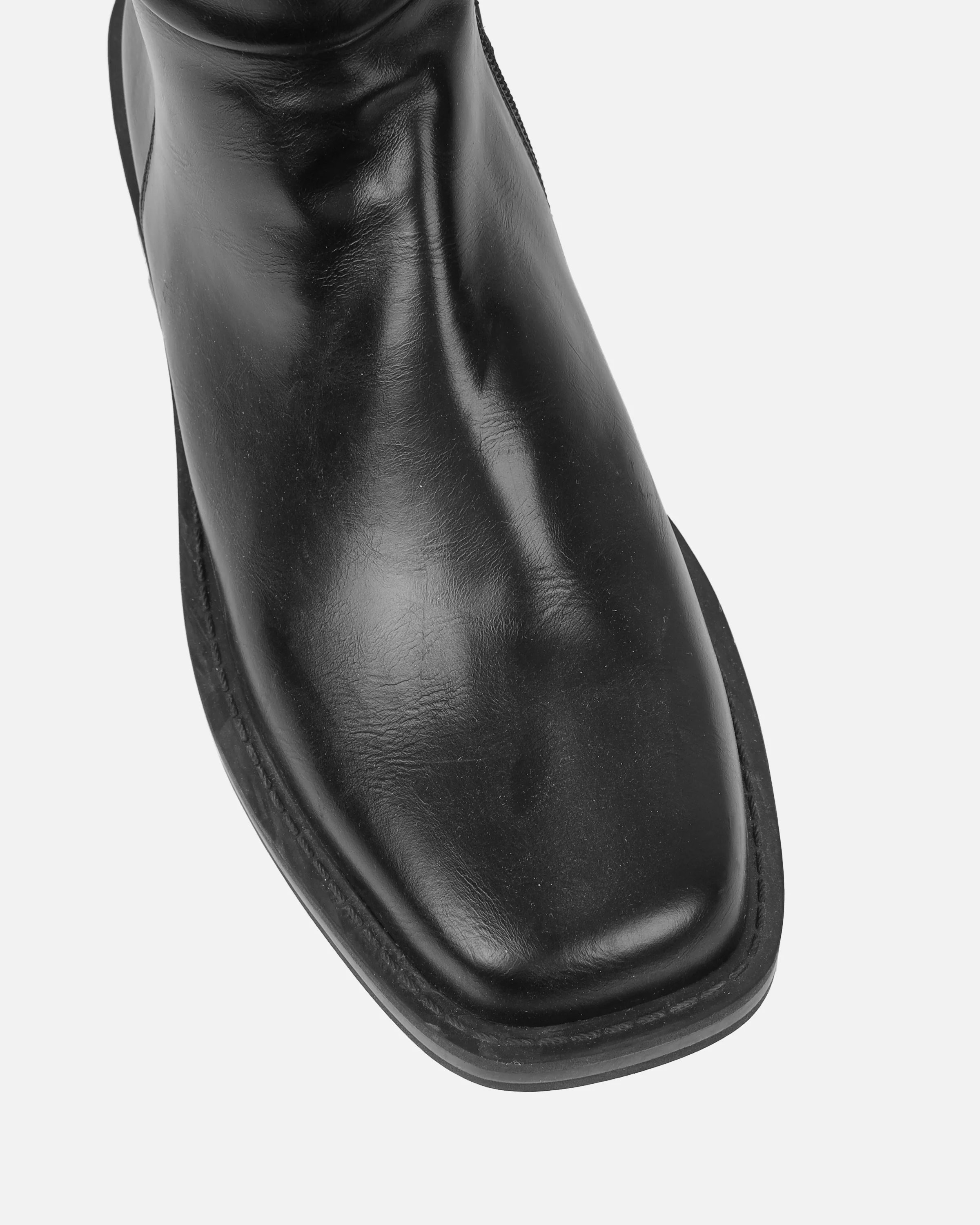 Darell Black Flat Over The Knee Boots - Image 4
