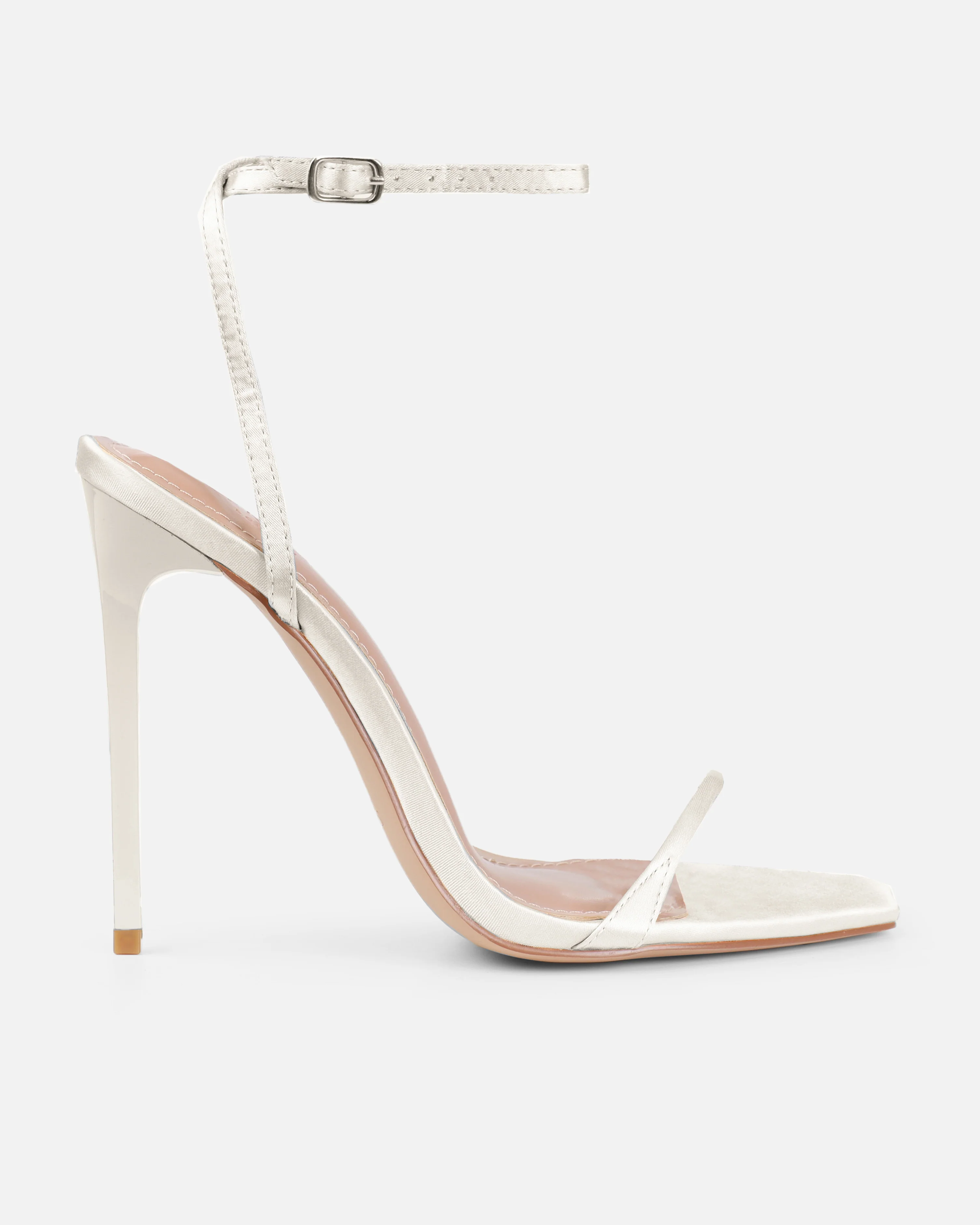 Dionne Crowe Honeymoon Ivory Satin Stiletto Heels - Image 2