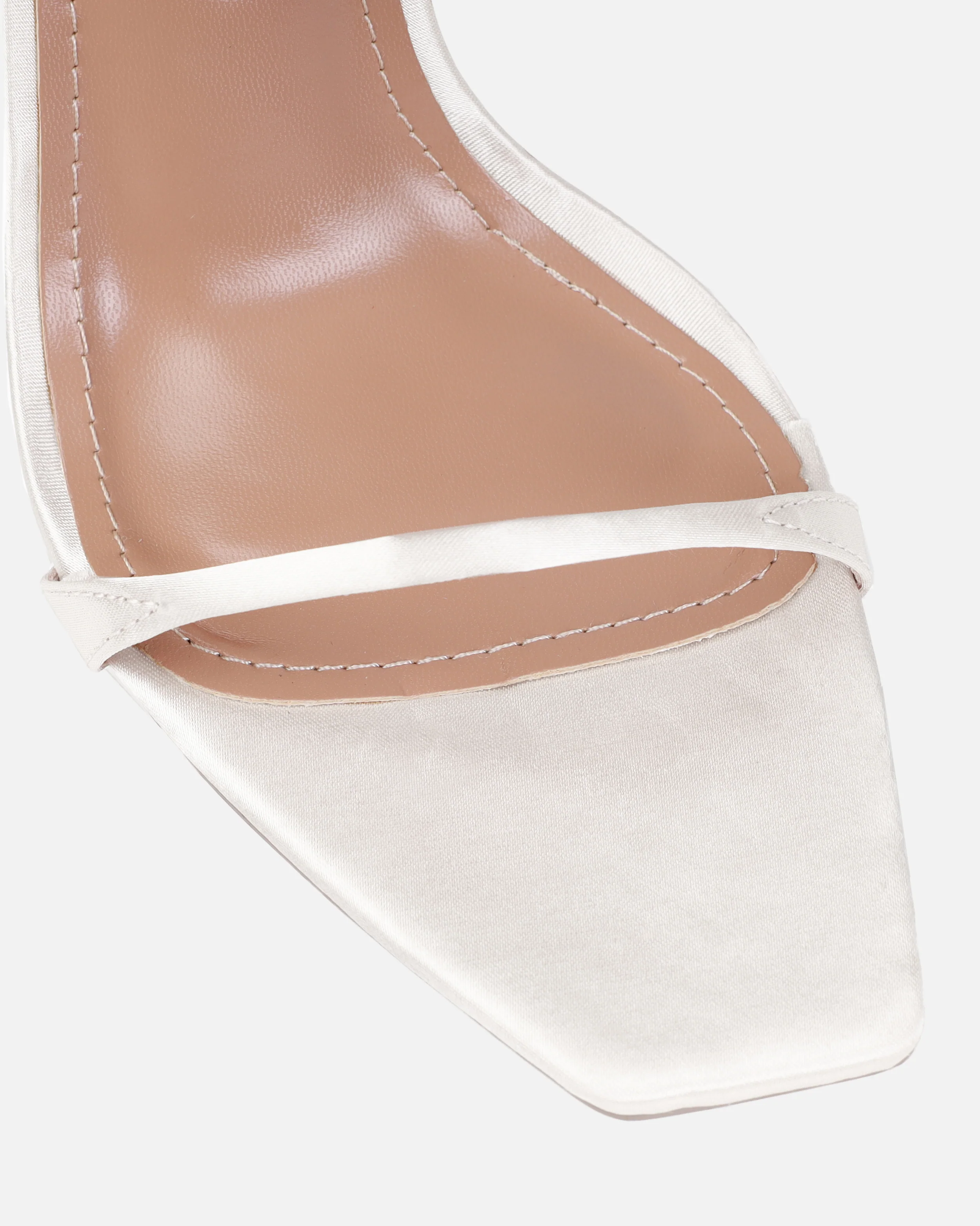 Dionne Crowe Honeymoon Ivory Satin Stiletto Heels - Image 4