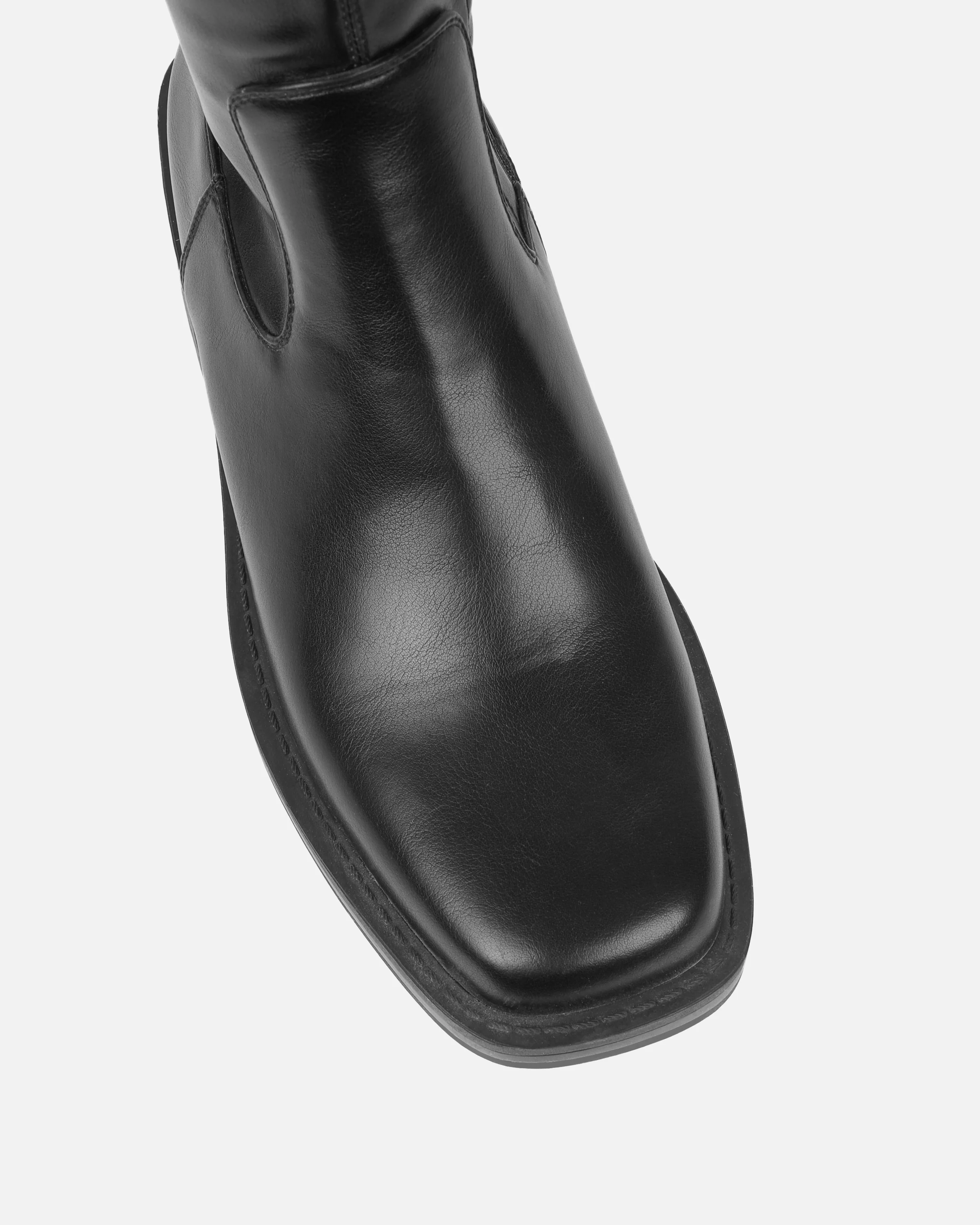 Dustin Black Stretch Flat Over The Knee Boots - Image 4