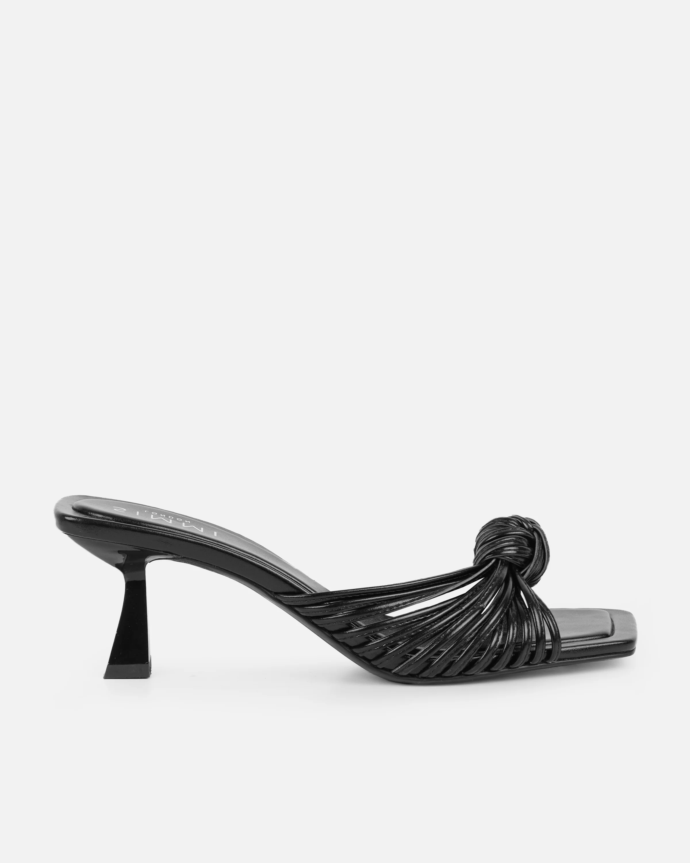 Erina Black Knot Detail Mules - Image 2