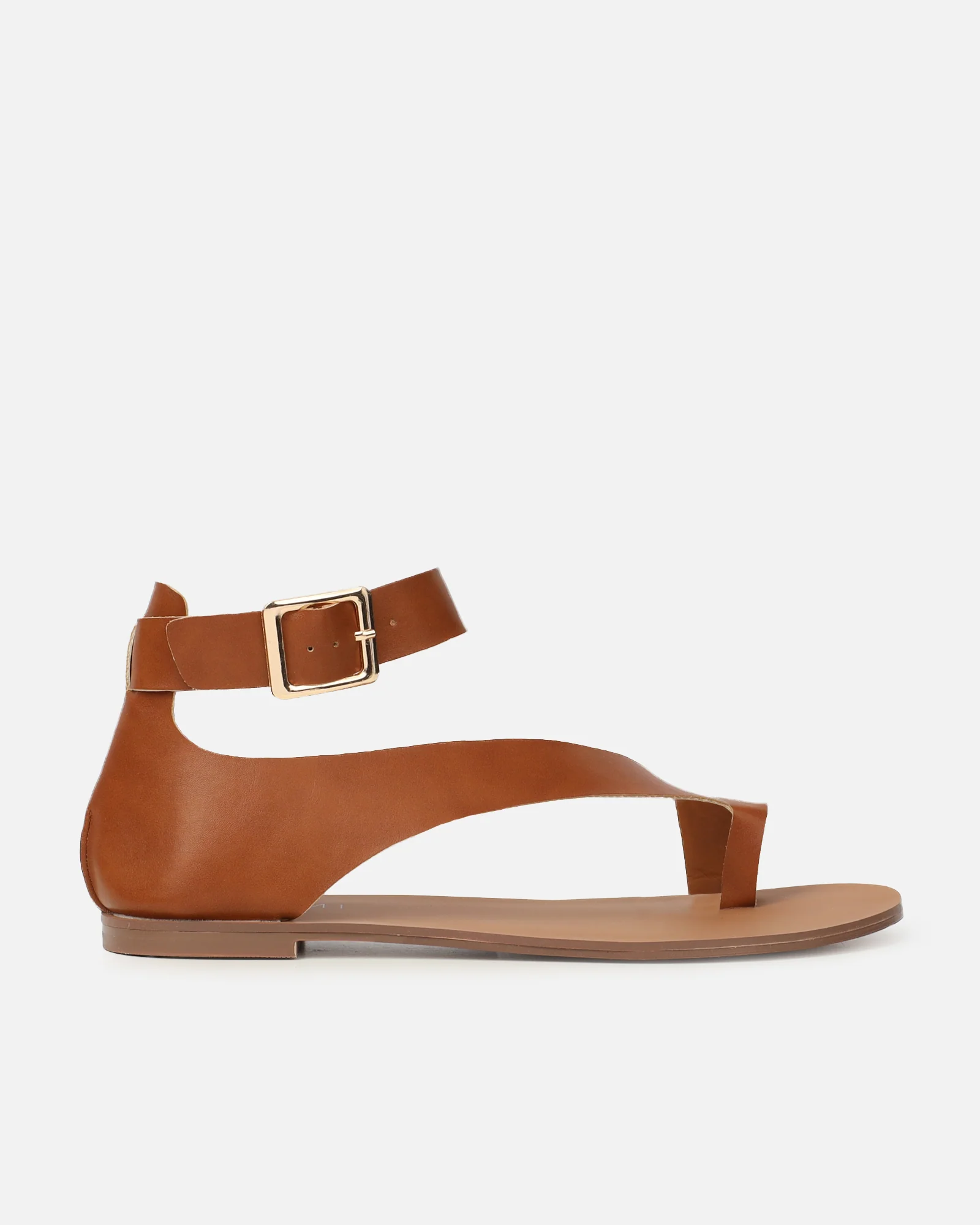 Gypsy Tan Toe Loop Flat Sandals - Image 2