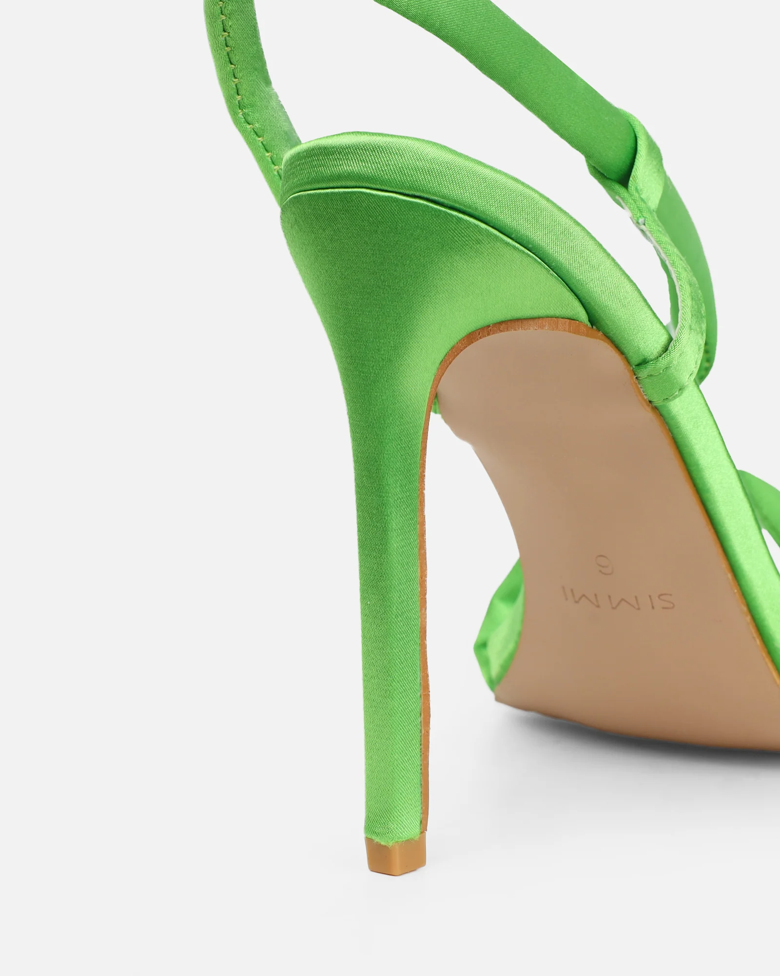 Harlyn Green Satin Padded Heeled Sandals - Image 3