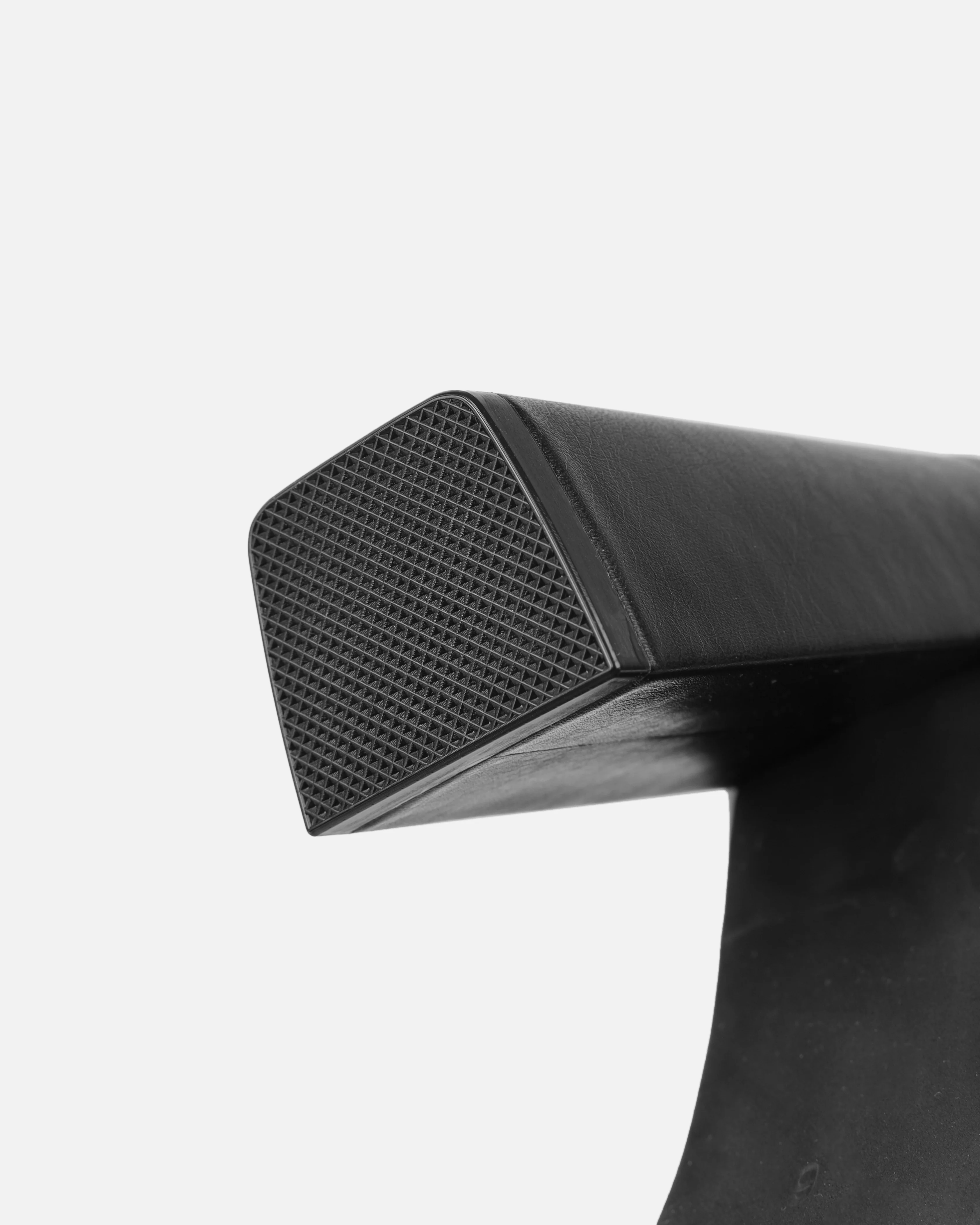 Jacques Black Slouched Block Heel Knee High Boots - Image 3