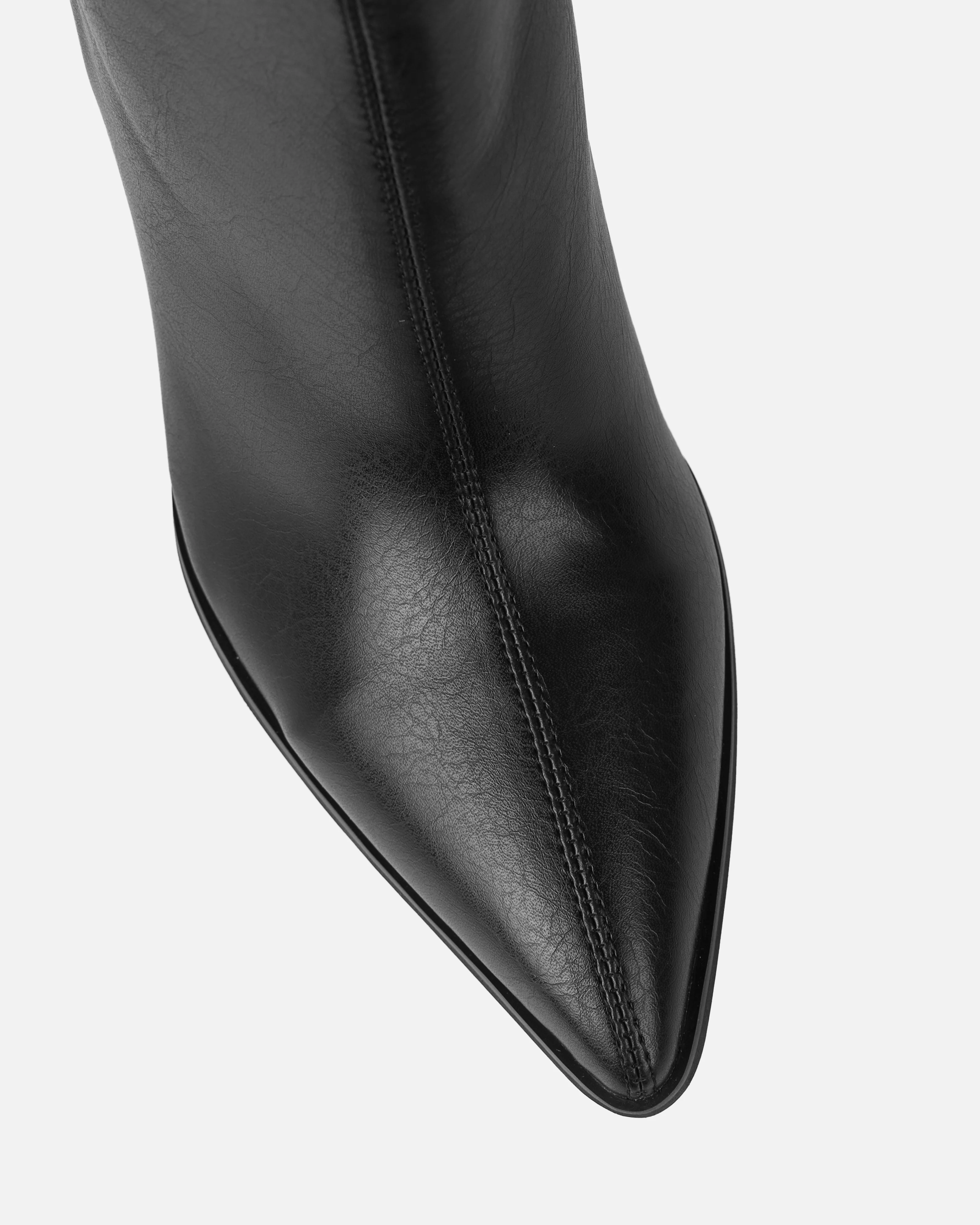 Jacques Black Slouched Block Heel Knee High Boots - Image 4