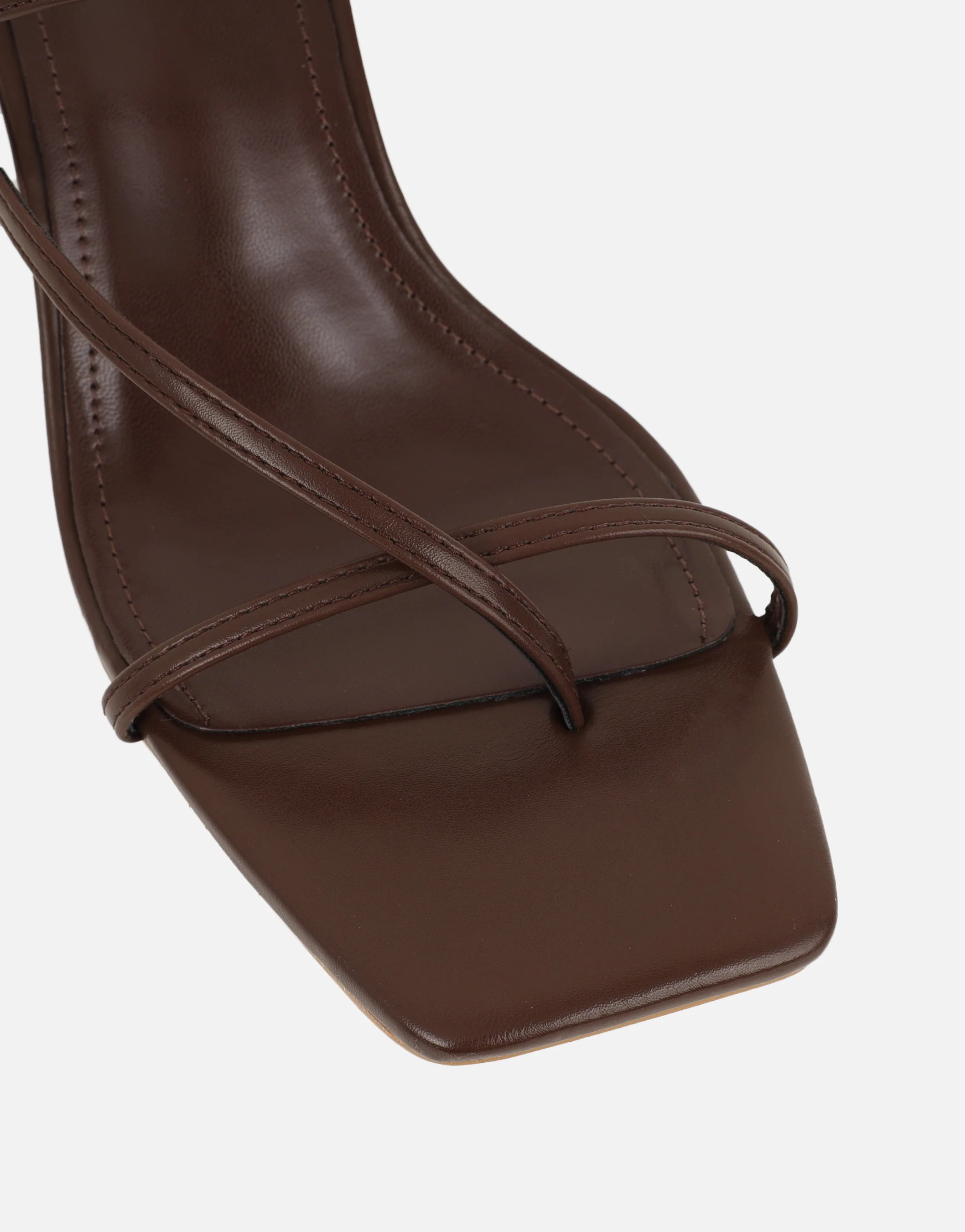 Jenna Brown Toe Thong Mules - Image 4