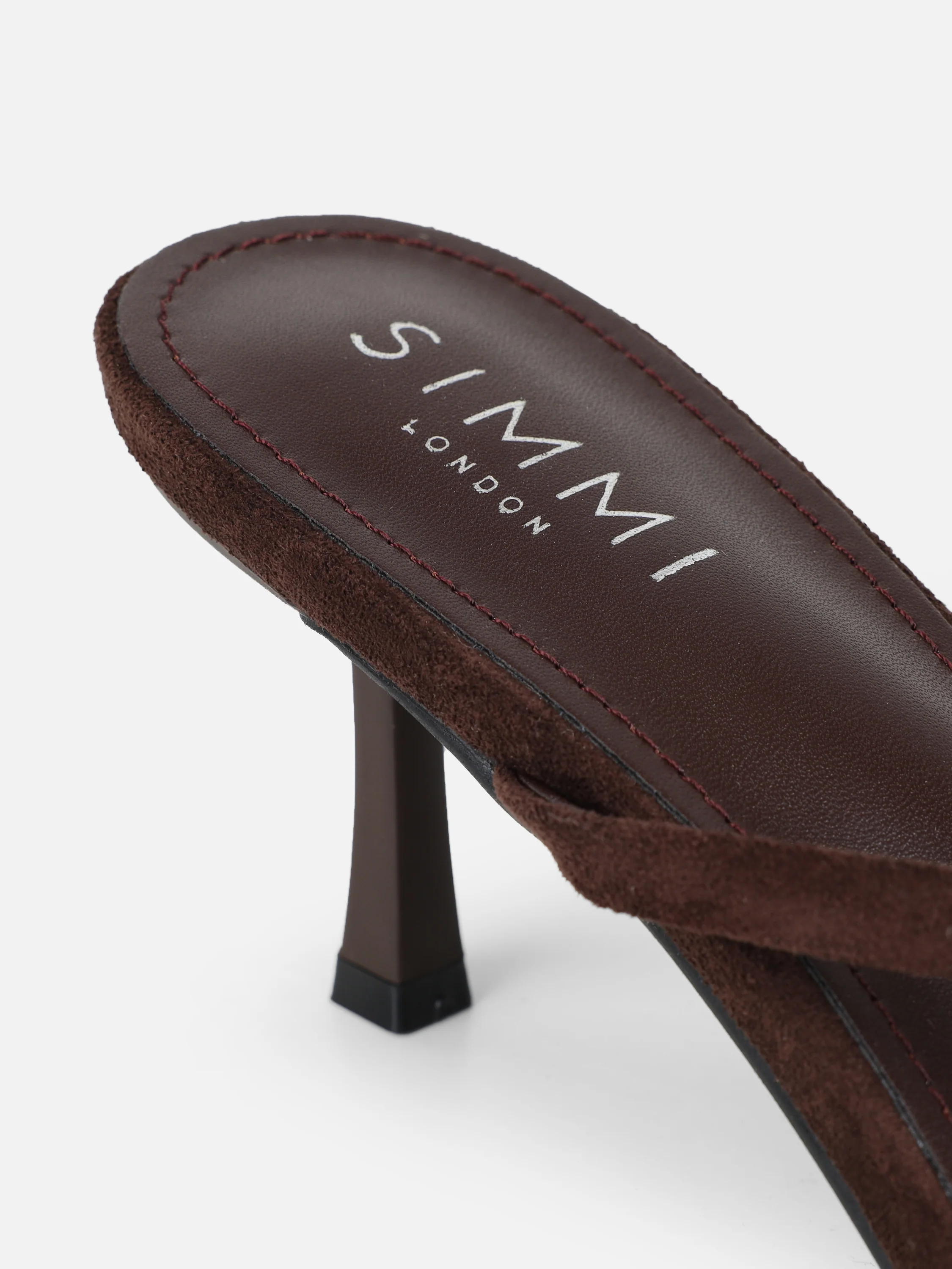 Jesse Brown Suede Knot Detail Heeled Sandals - Image 3