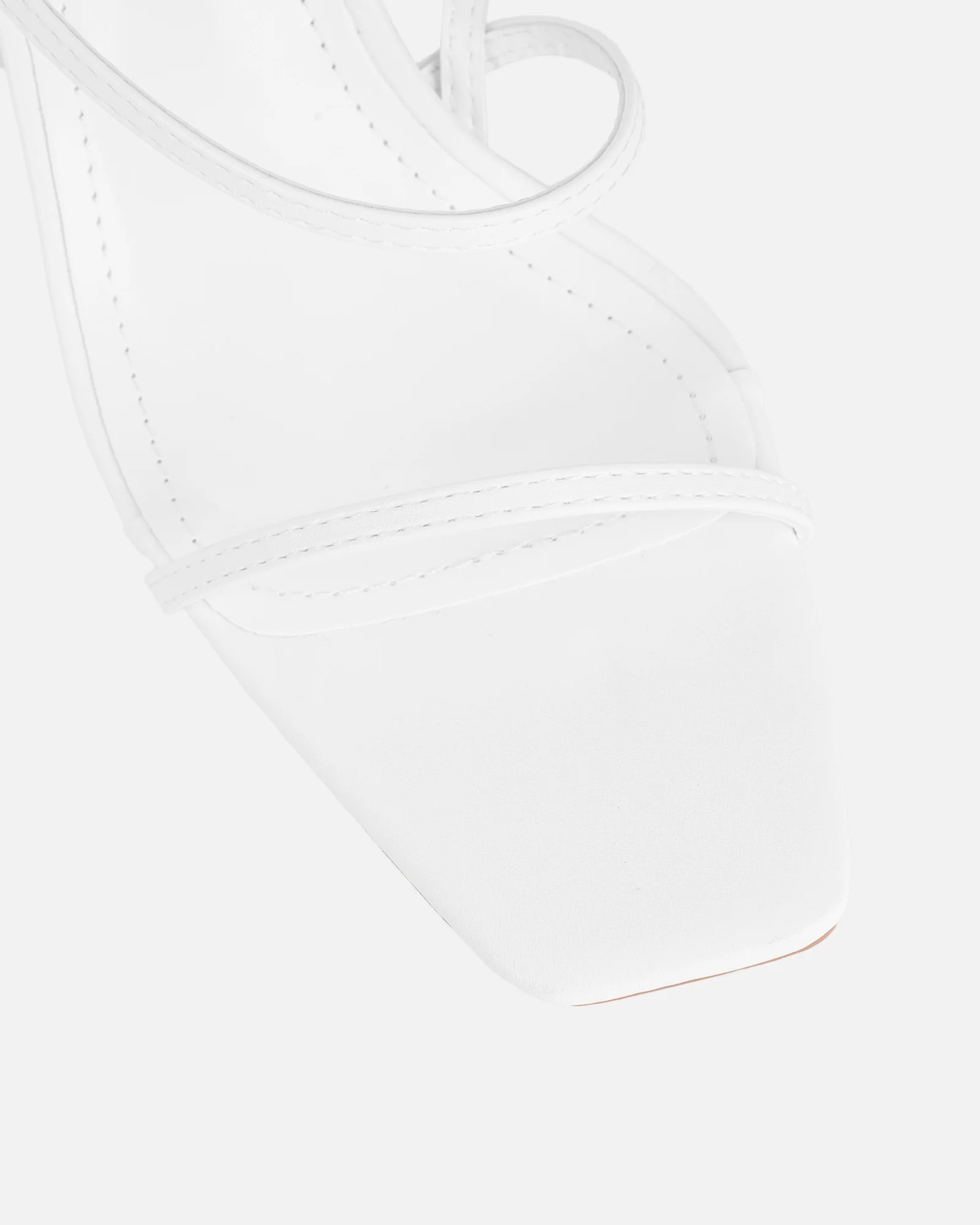 Kaleah White Heeled Sandals - Image 5