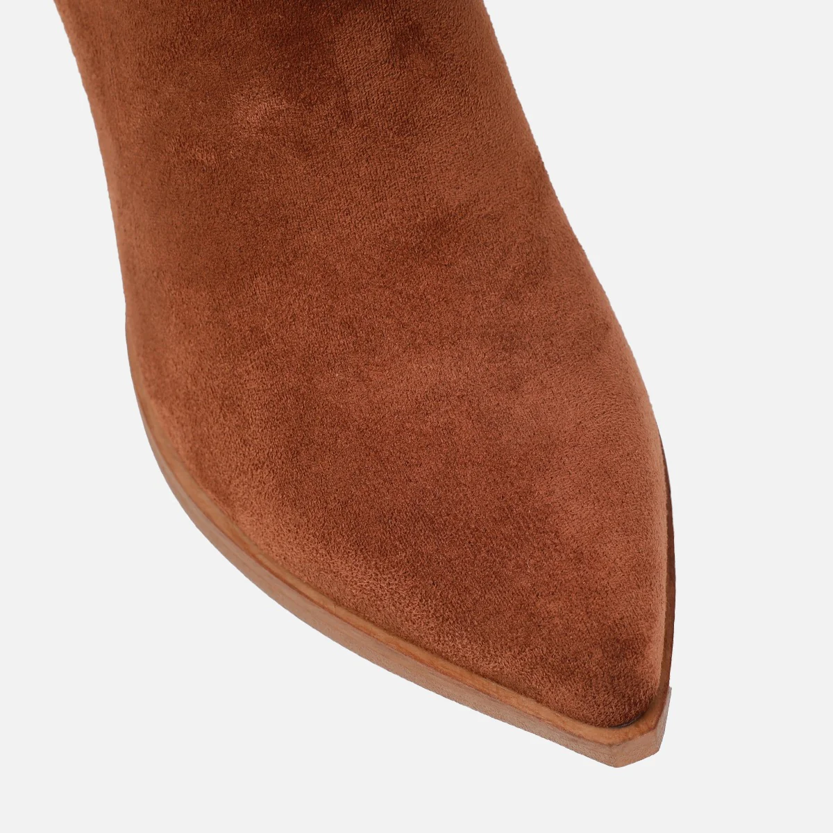 Lasso tan faux suede cowboy western boots - Image 3