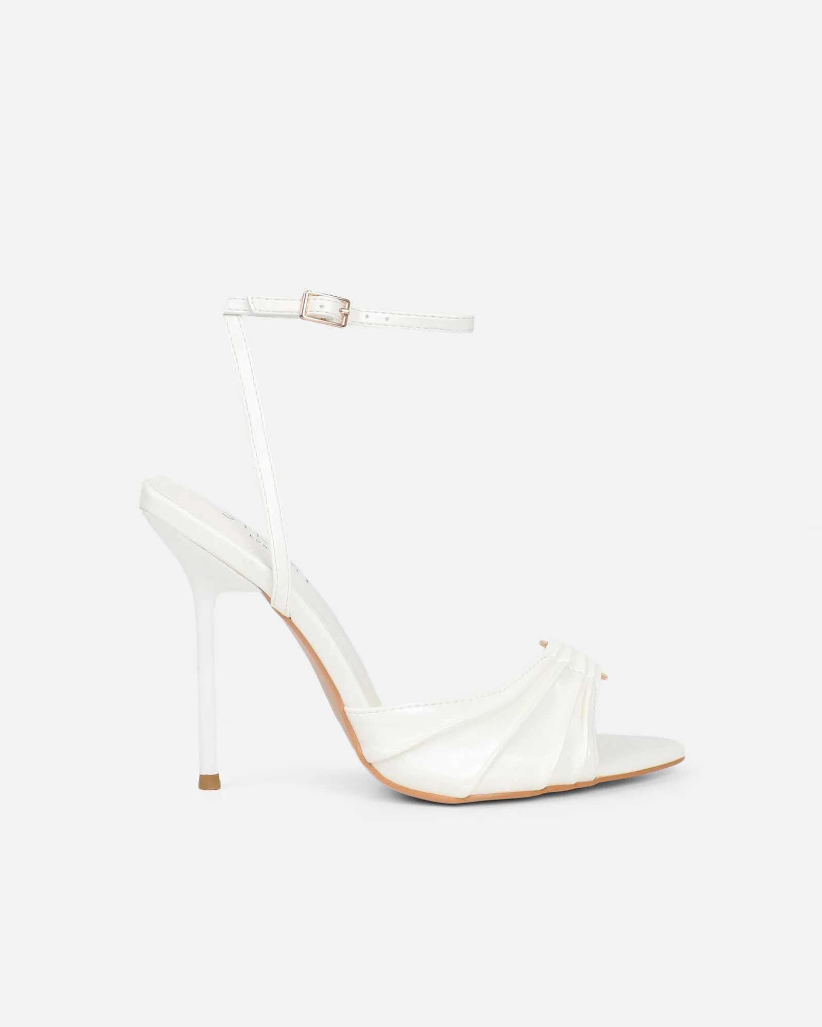 Leany Stone Shine Gold Detail Heeled Sandals - Image 2
