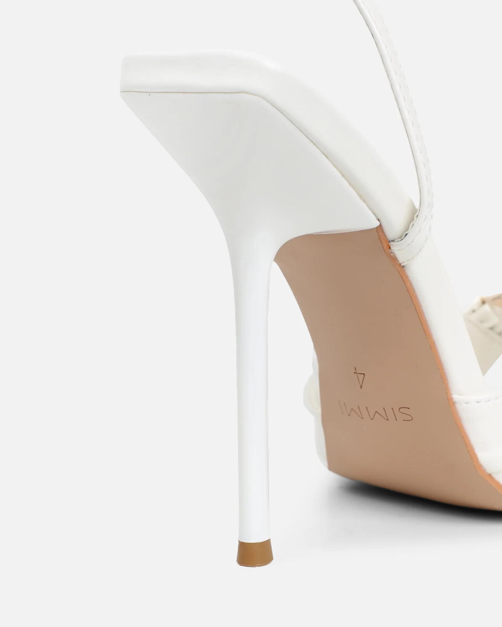 Leany Stone Shine Gold Detail Heeled Sandals - Image 3