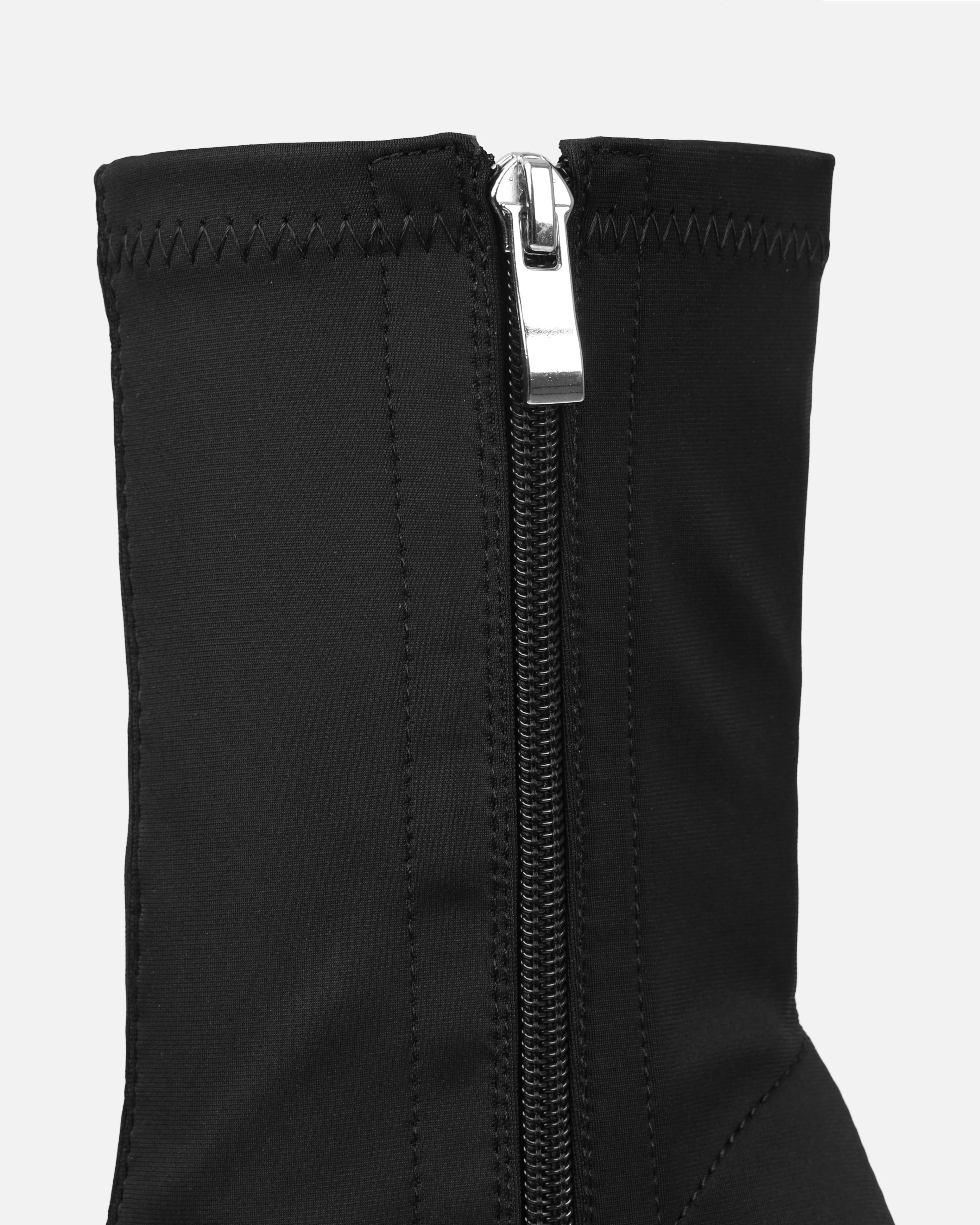 Lewin Black Lycra Pointed Stiletto Ankle Boots - Image 3