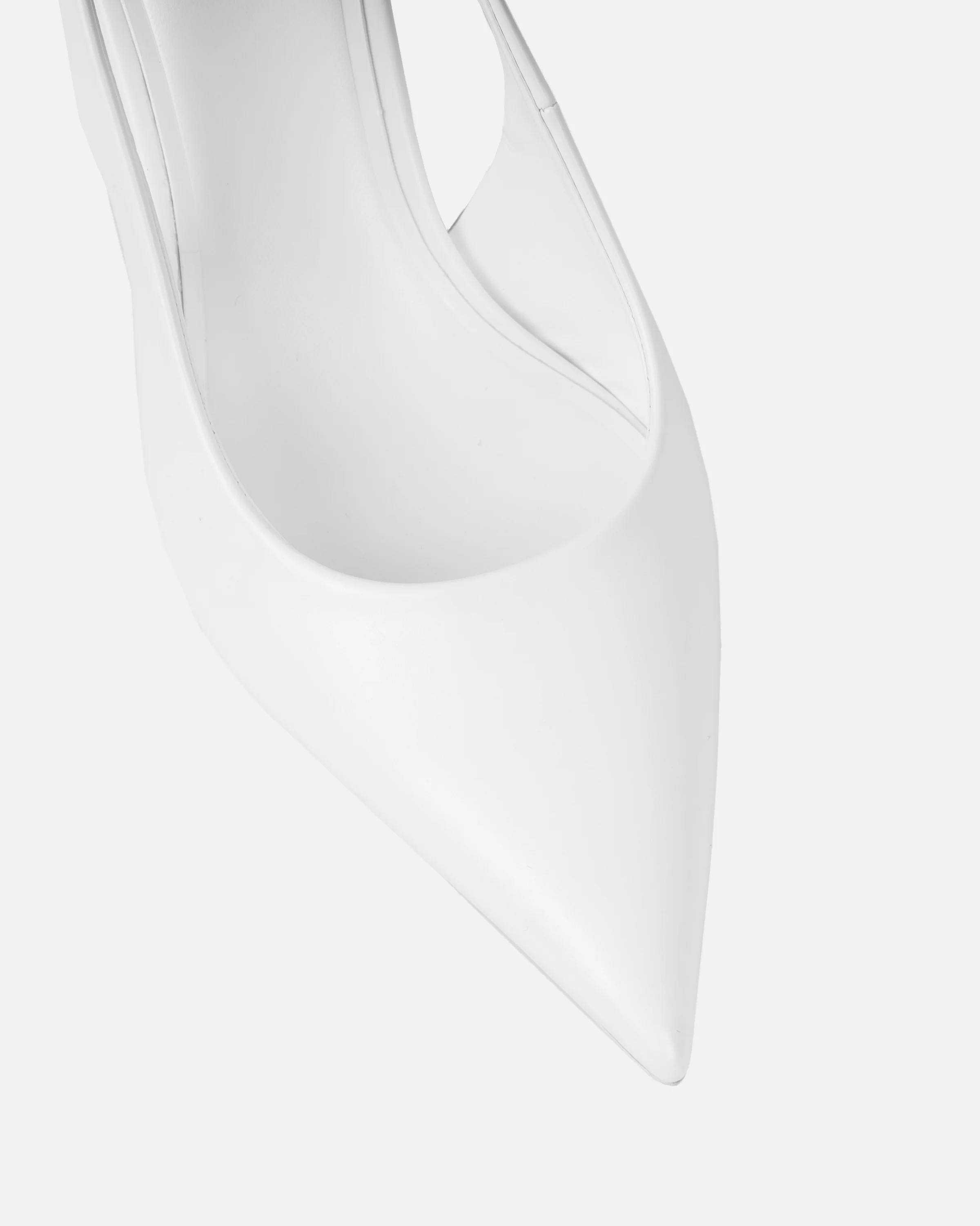 Liorra Wide Fit White Sling Back Court Shoes - Image 4