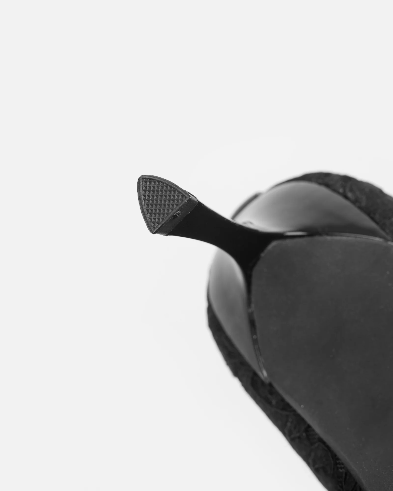 Luka Black Lace Low Heeled Court Shoes - Image 3