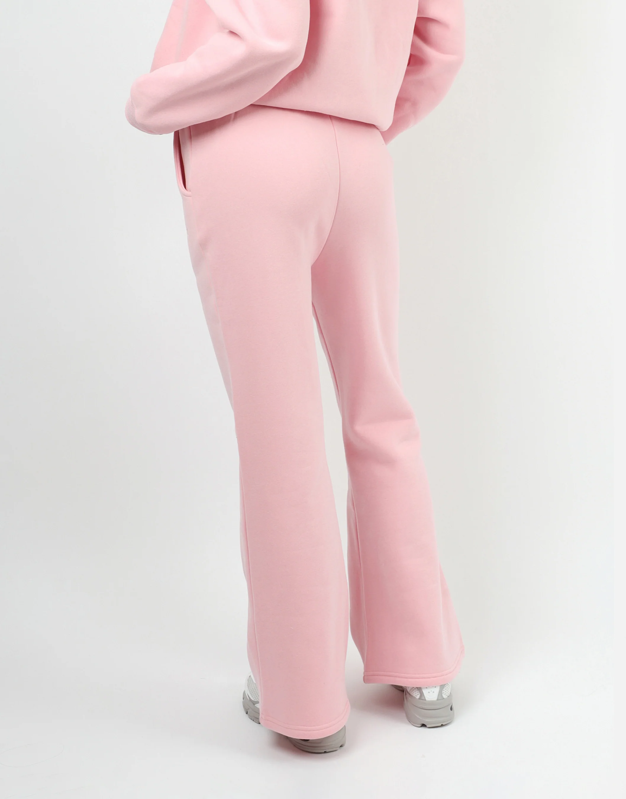 Maddie Simmi Studios Essentials Flared Joggers in Baby Pink - Image 4