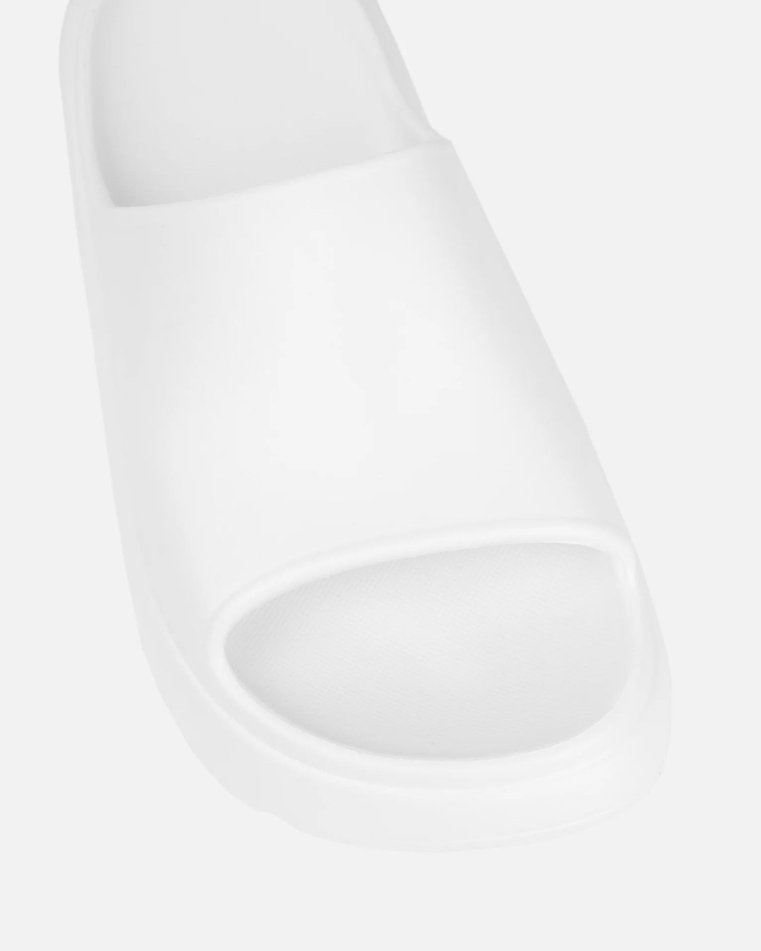 Malu White Flatform Chunky Moulded Sliders - Image 4