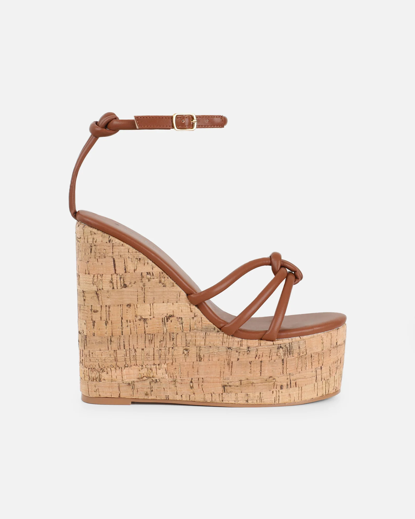 Manola Tan Wedge Heels - Image 2