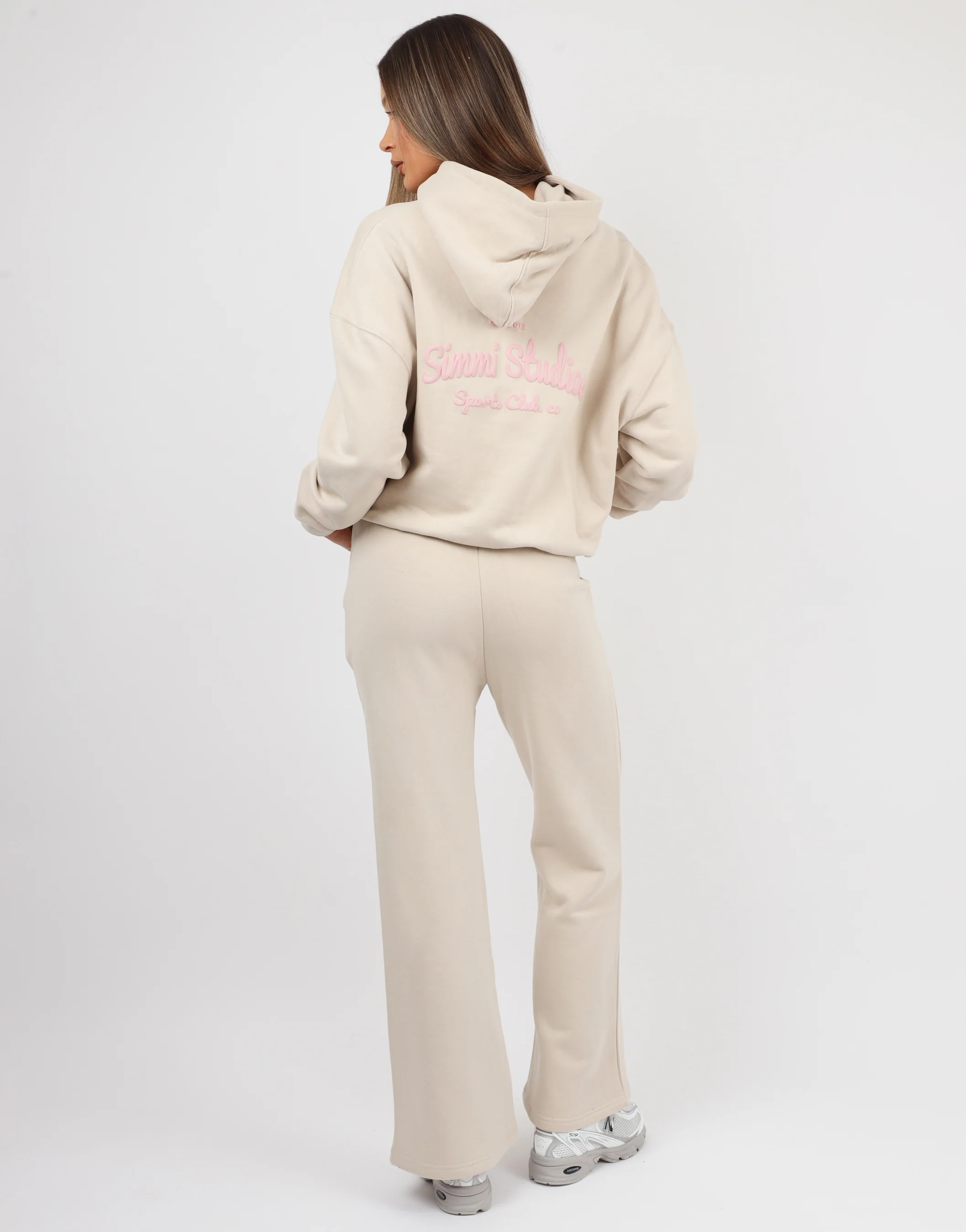 Marilyn Simmi Studios Bubble Print Hoodie In Beige - Image 5