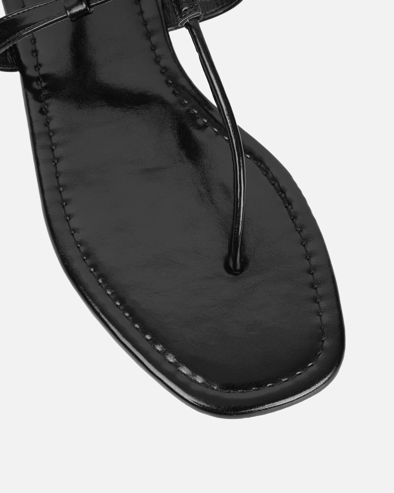 Martinez Black Toe Post Flat Sandals - Image 4