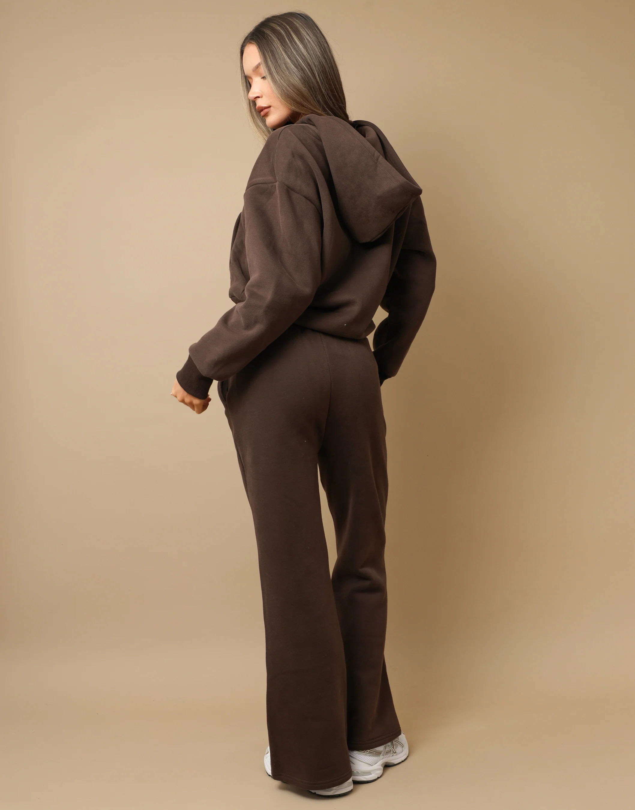 Maui Simmi Studios Essentials Zip Hoodie In Light  Brown - Image 5