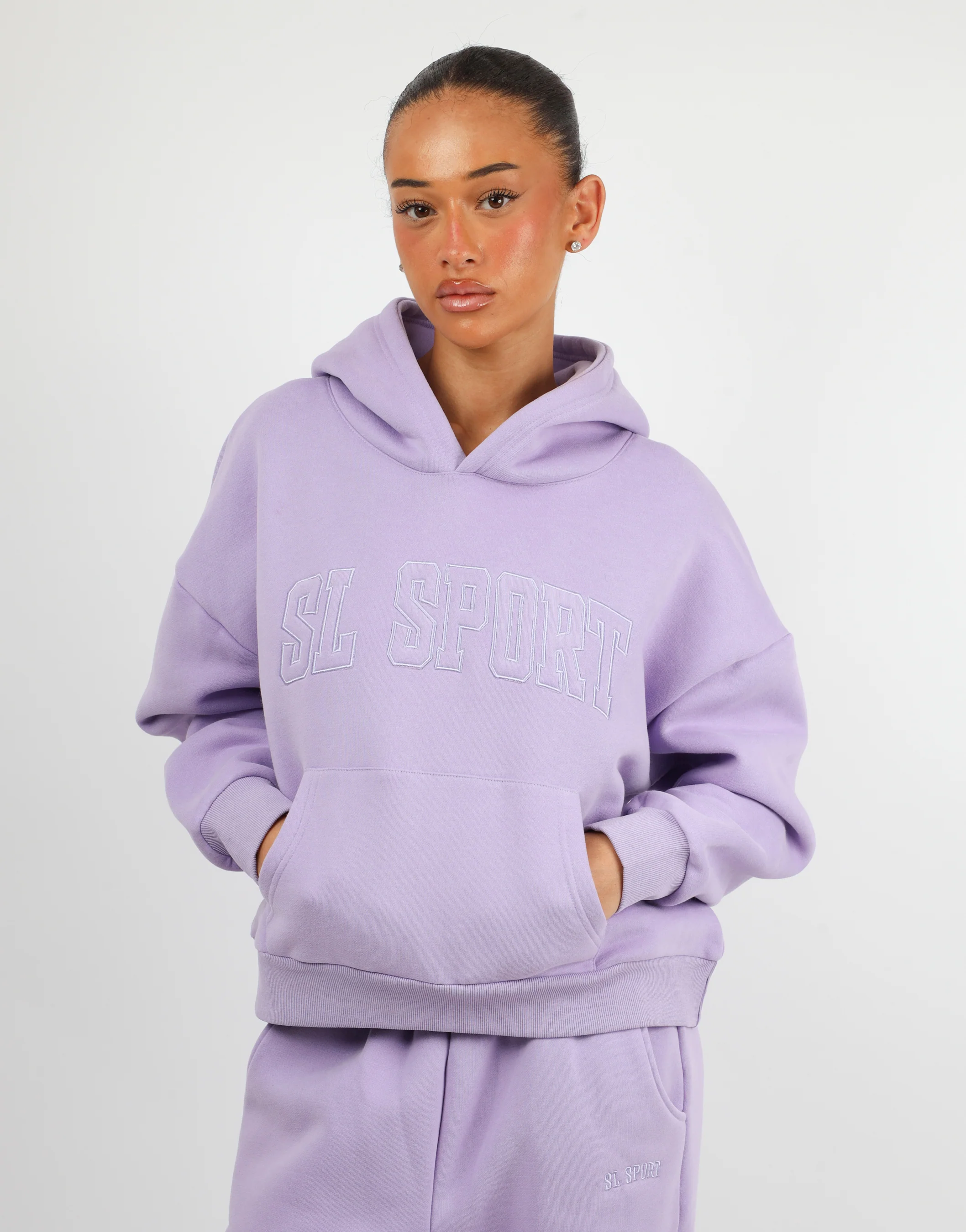 Mykonos Simmi Studios SL Sport Hoodie In Lilac - Image 2