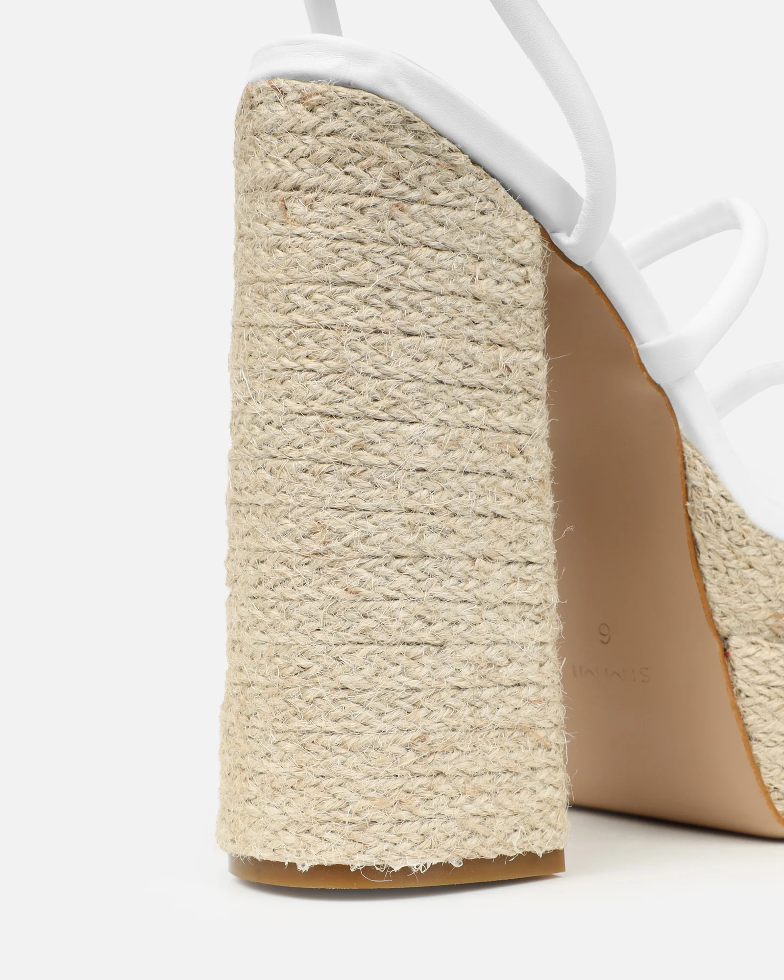 Nadima White Platform Espadrille Sandals - Image 3