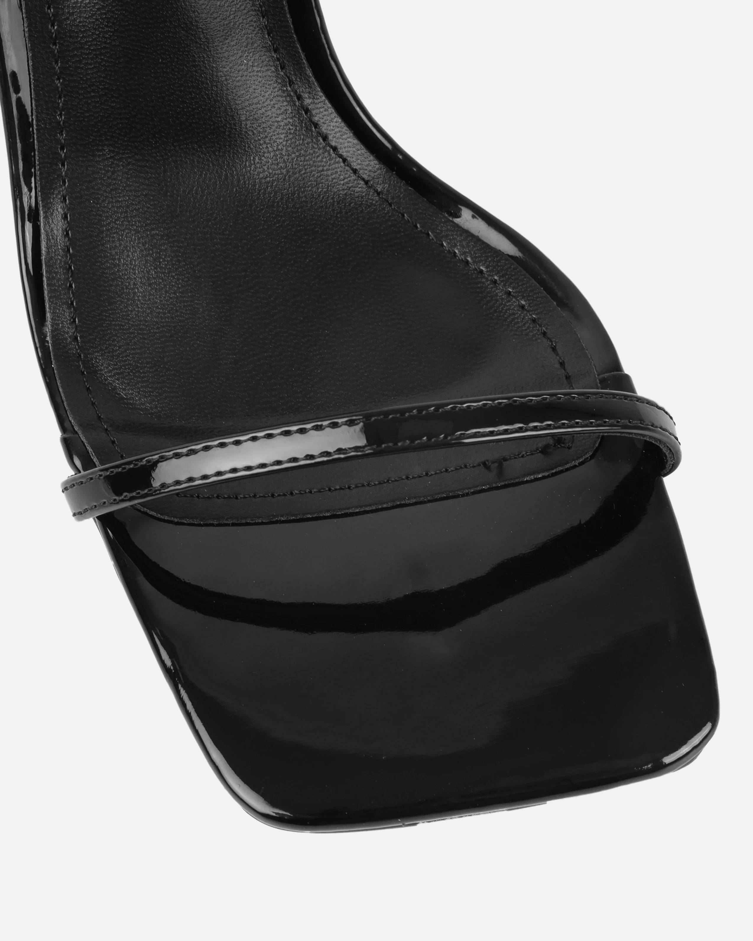 Niko Black Patent Barely There Stiletto Heels - Image 4