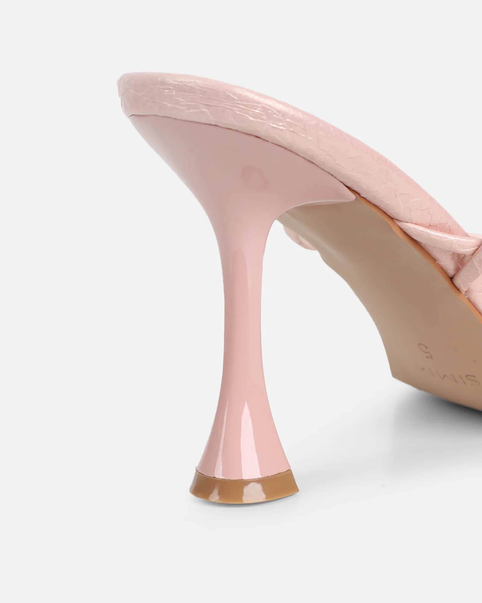 Pixar Pink Metallic Tie Up Heeled Sandals - Image 3