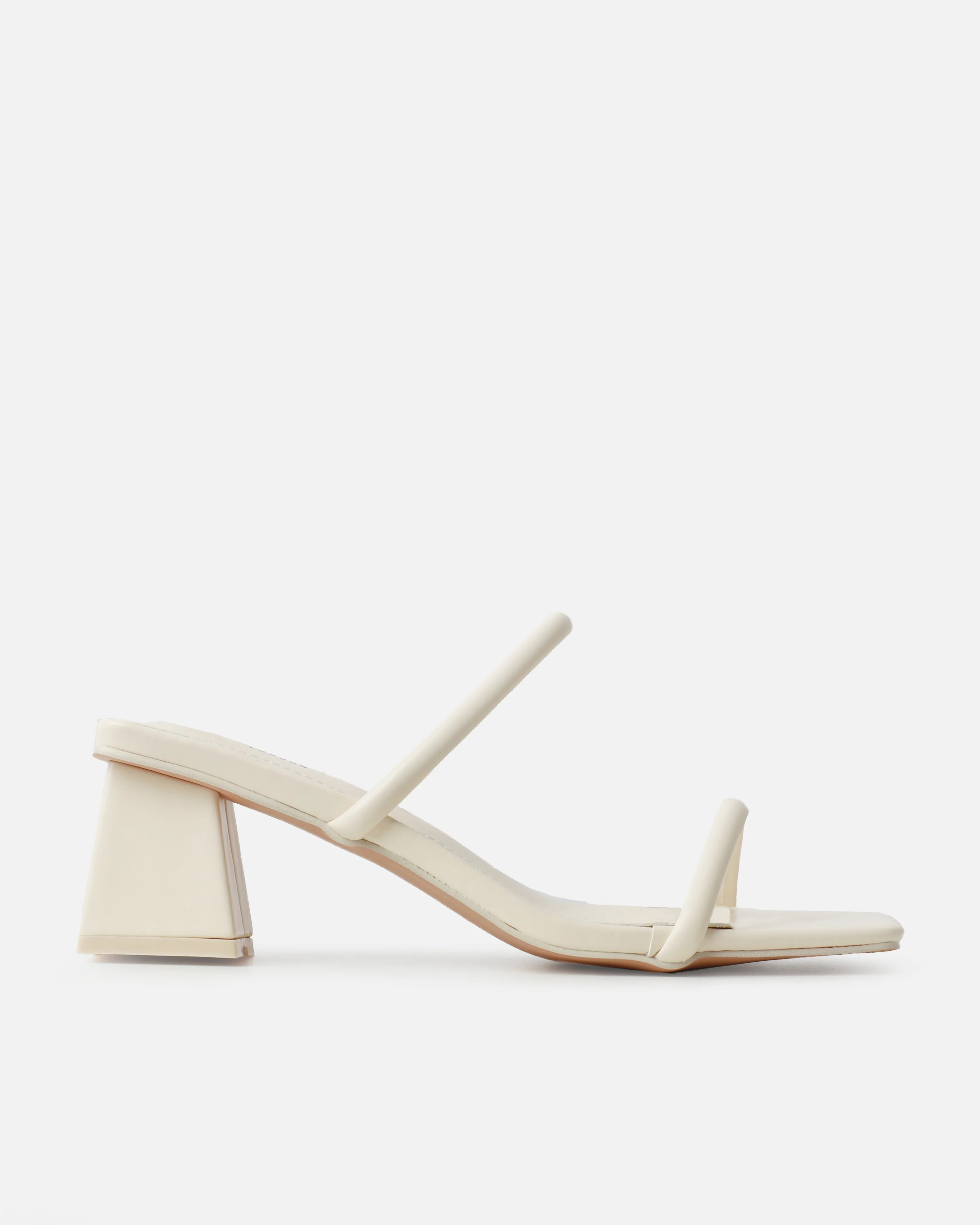 Prissy Stone Block Mid Heel Mules - Image 2
