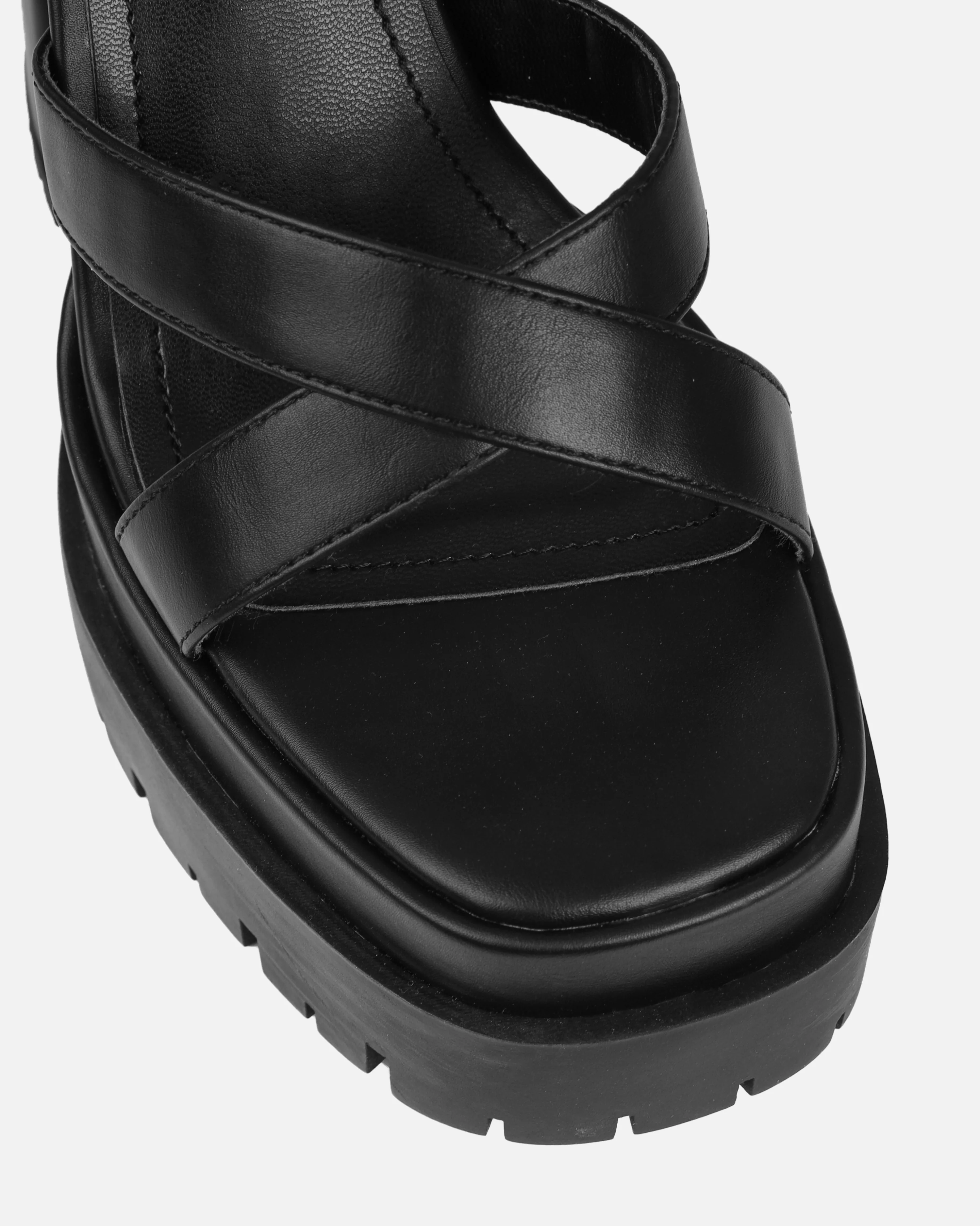 Roshan Black Platform Block Heels - Image 4
