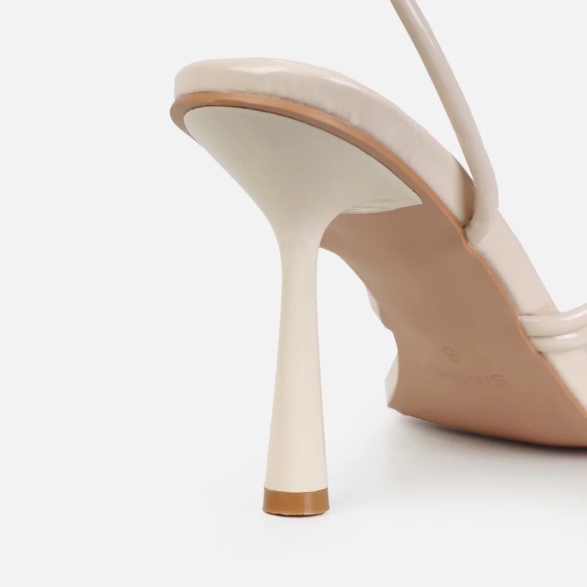 Safiyah Wide Fit Stone Patent Strappy Heels - Image 2