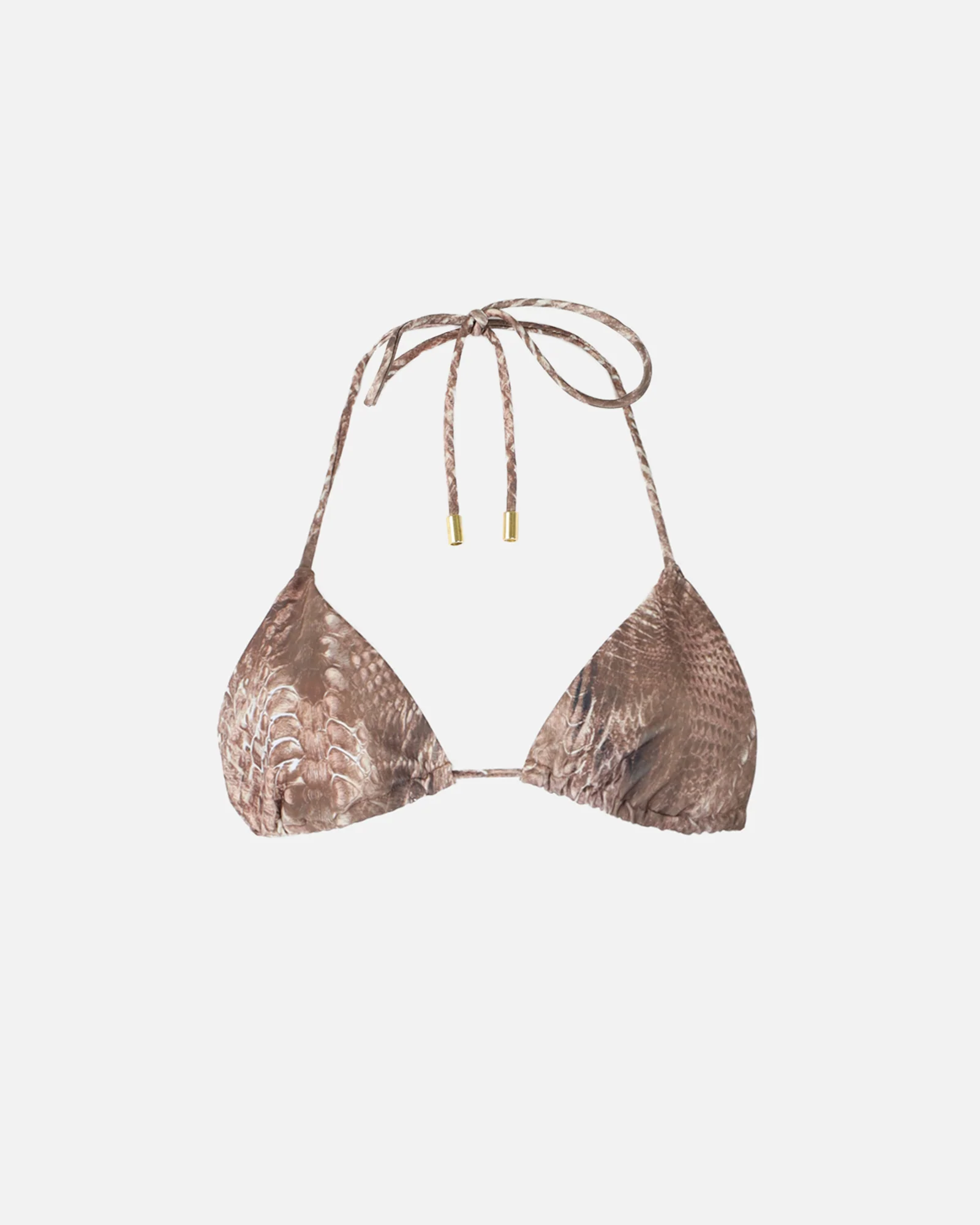 Savannah Serpent Print Triangle Bikini Top - Image 5