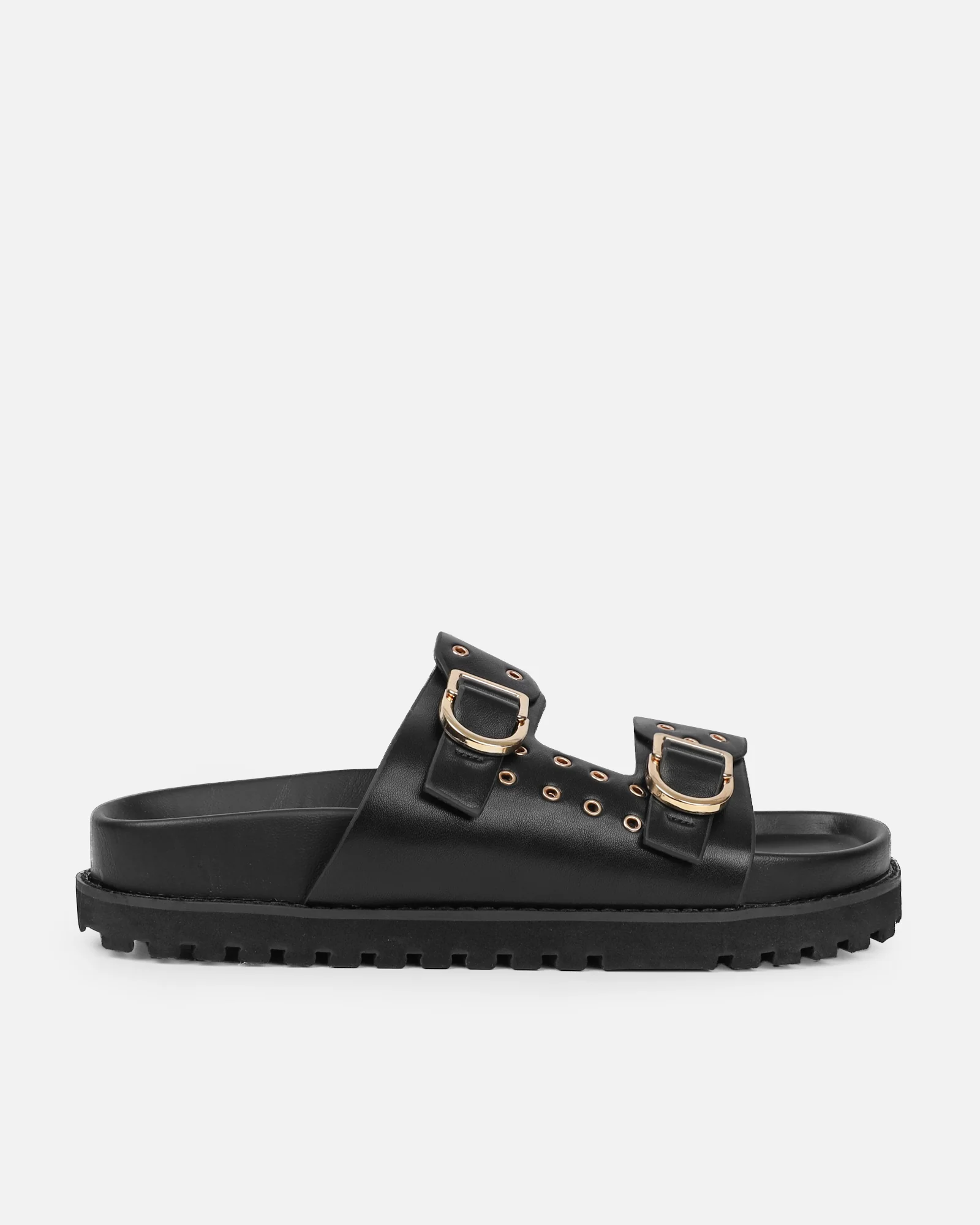Tabi Black Slider Sandals - Image 2