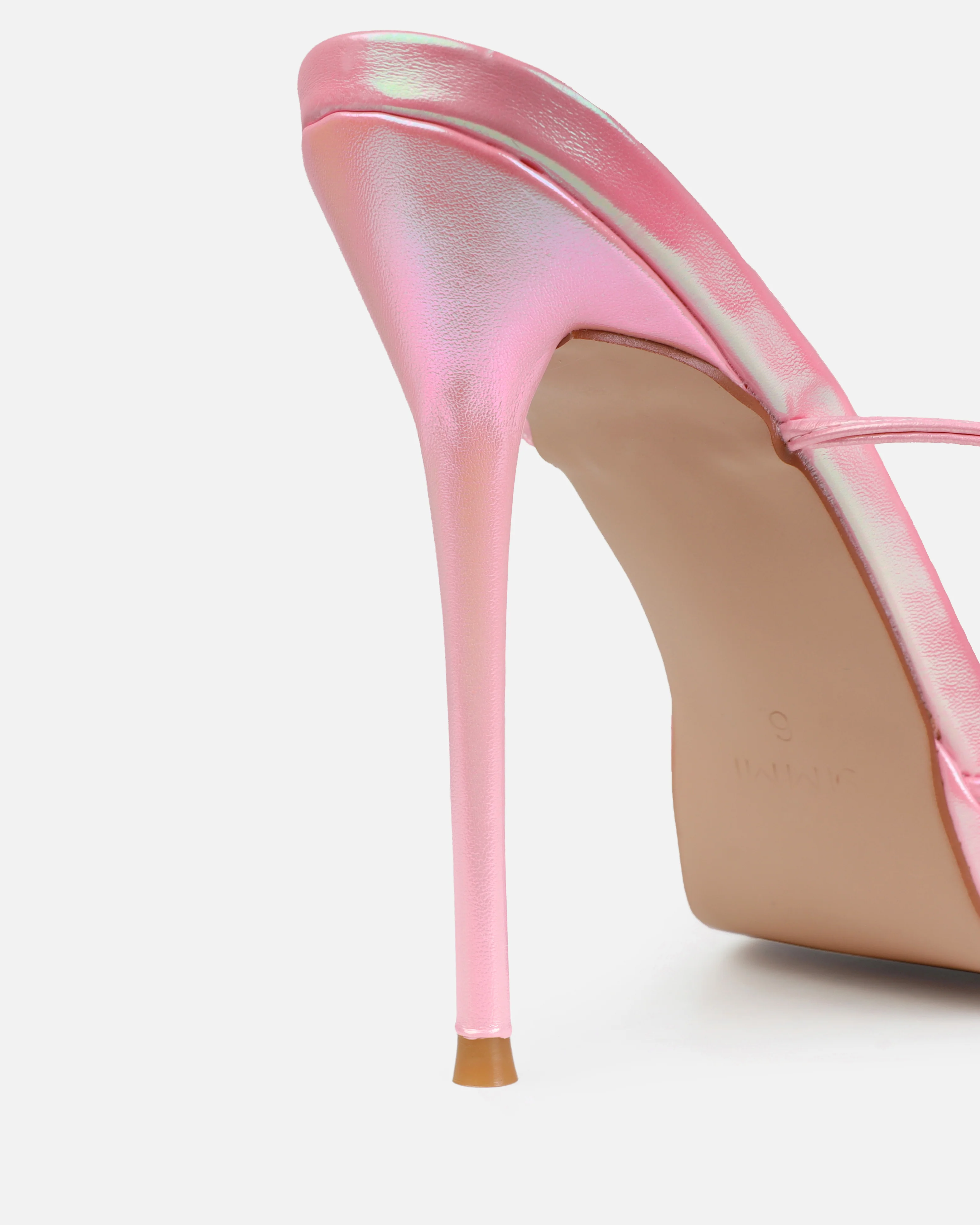 Tasha Ghouri Adia Pink Butterfly Lace Up Heels - Image 3