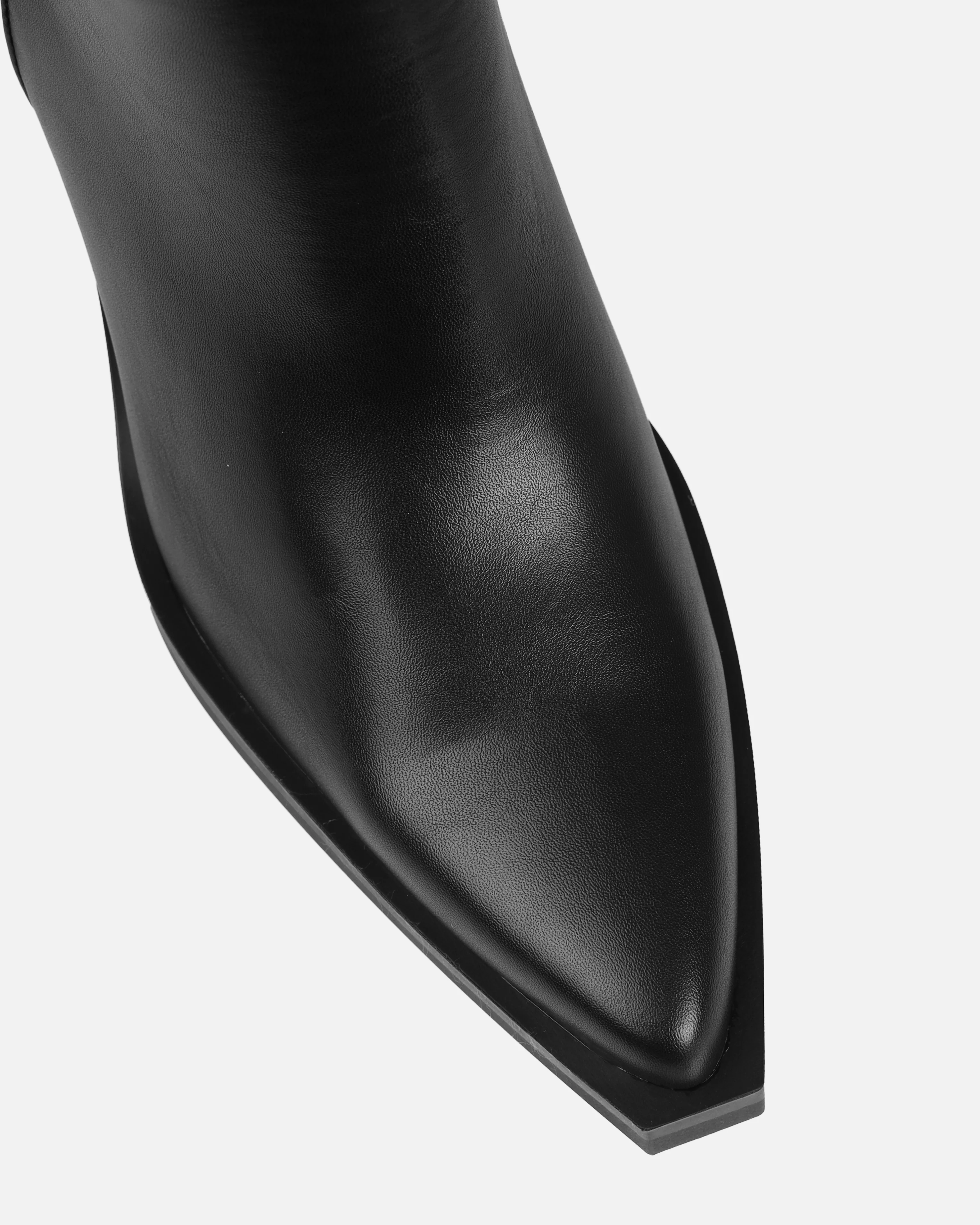 Tasha Ghouri Garcia Black Over The Knee Western Boots - Image 4